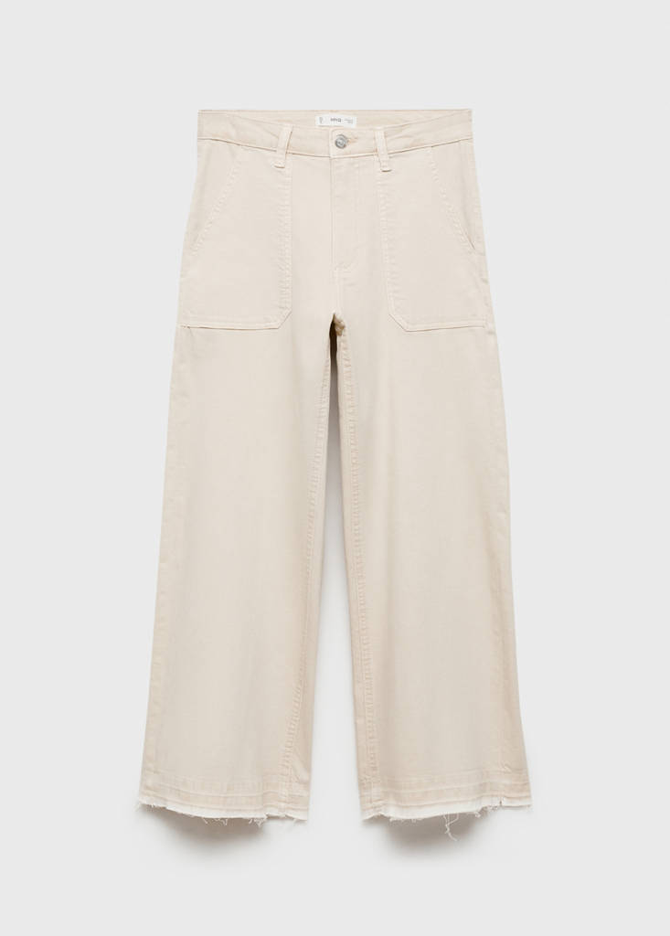 Culotte jeans with pockets - thumbnail 4