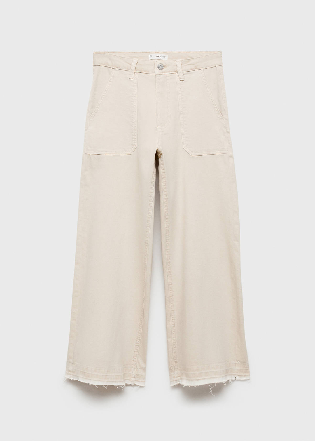 Culotte trousers with pockets — Beige