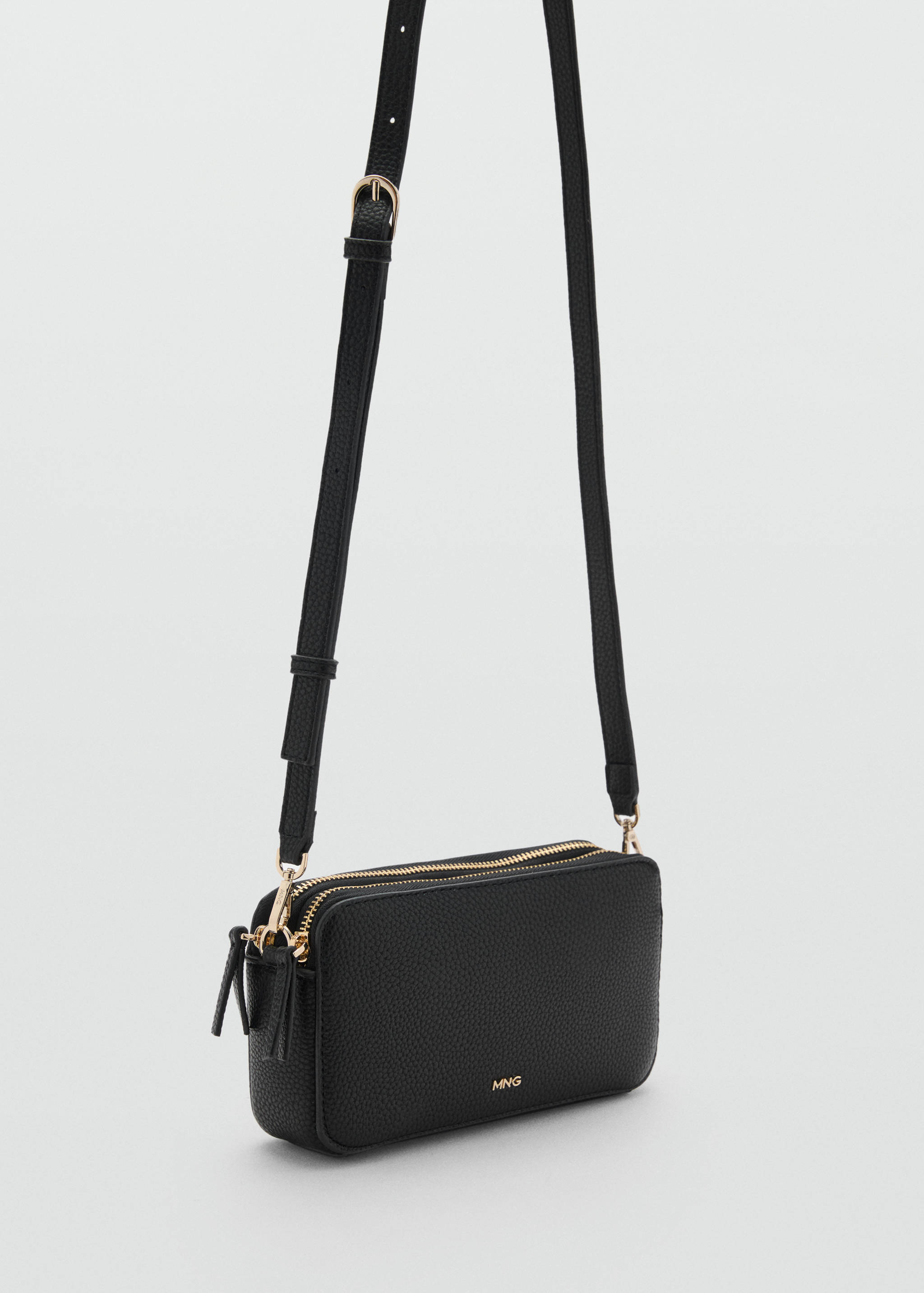 Bolso bandolera doble cremallera - Plano medio