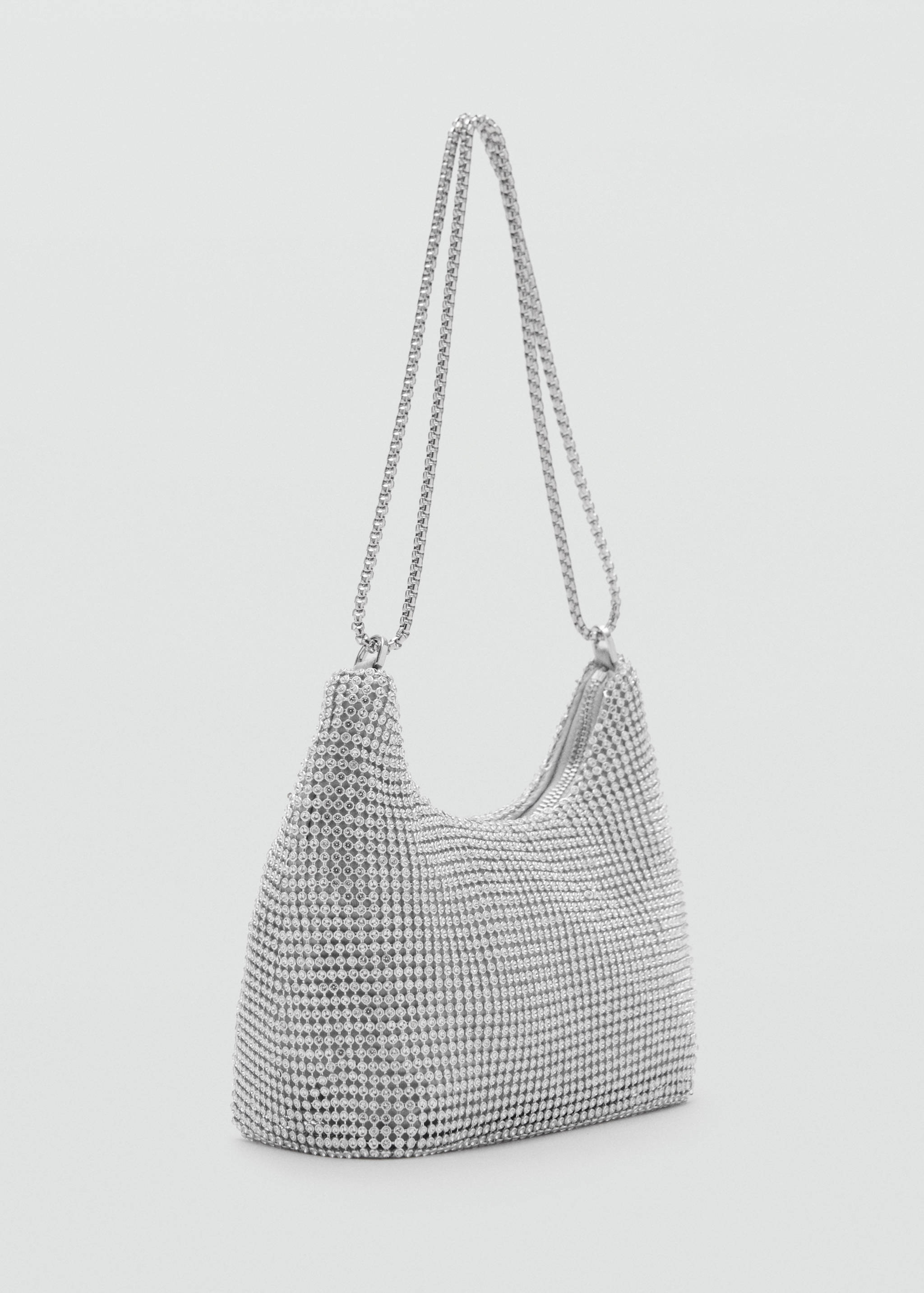 Double-handle crystal bag - Medium plane