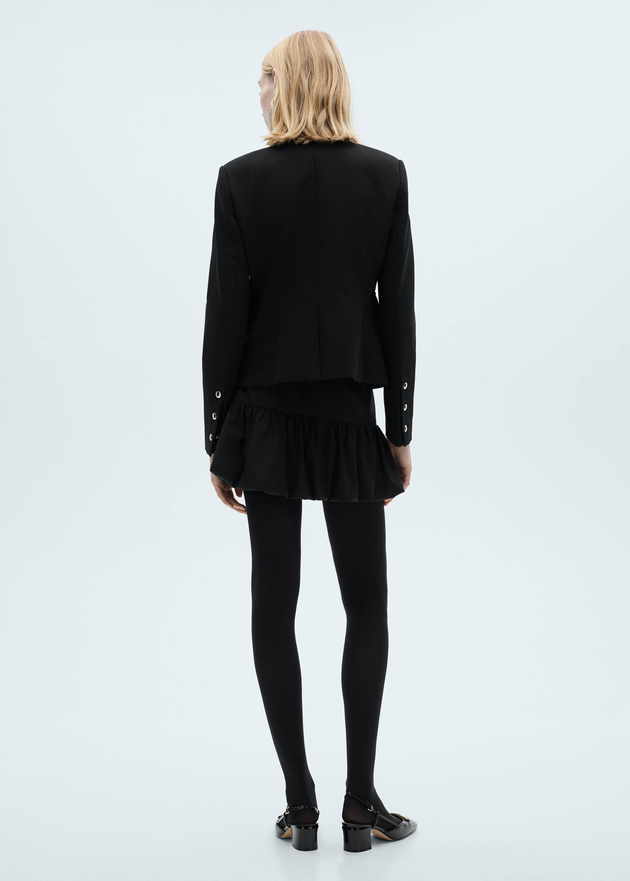 벌룬 러플 미니 스커트 - 상품 반전: