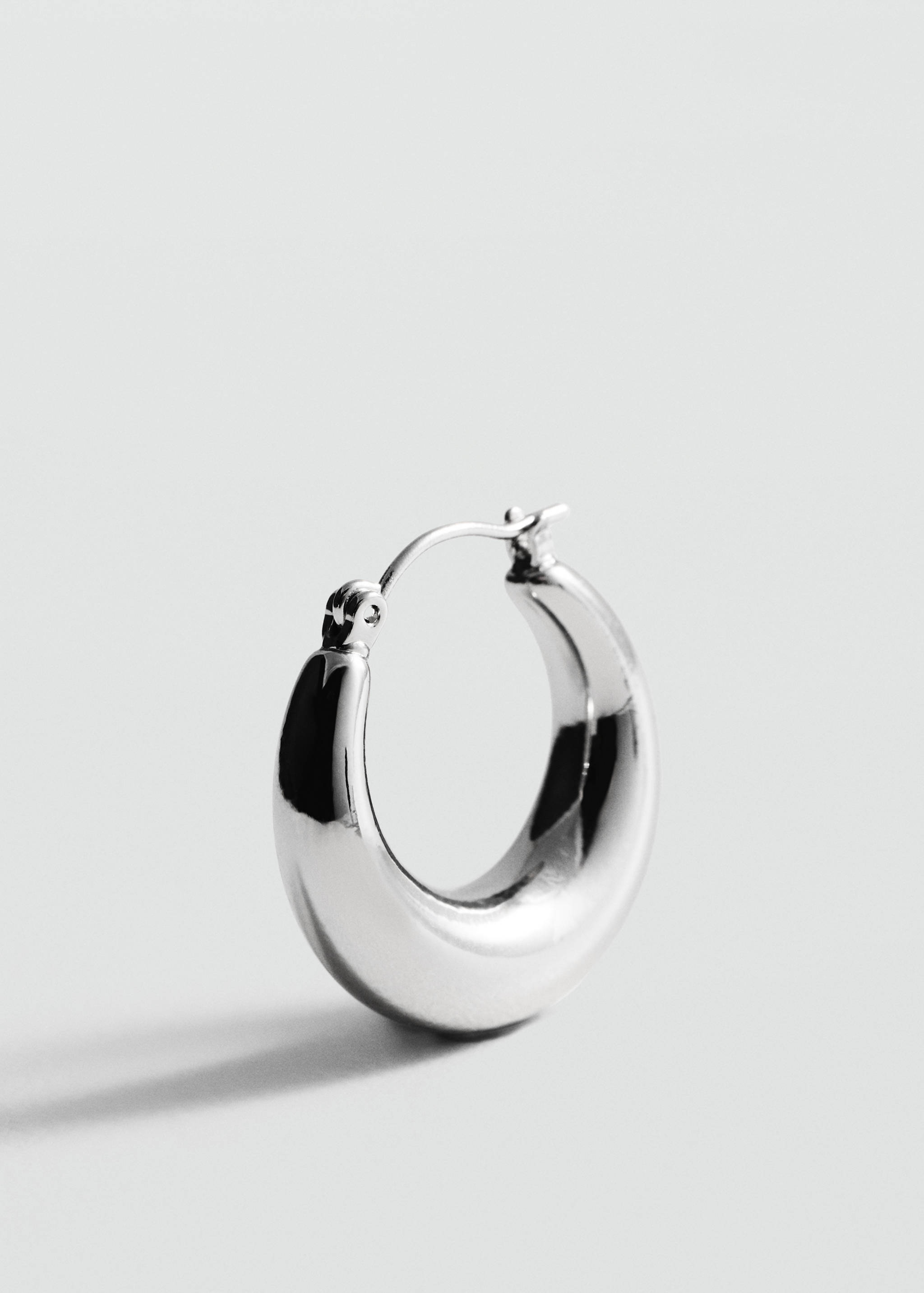 Volume hoop earrings - Medium plane