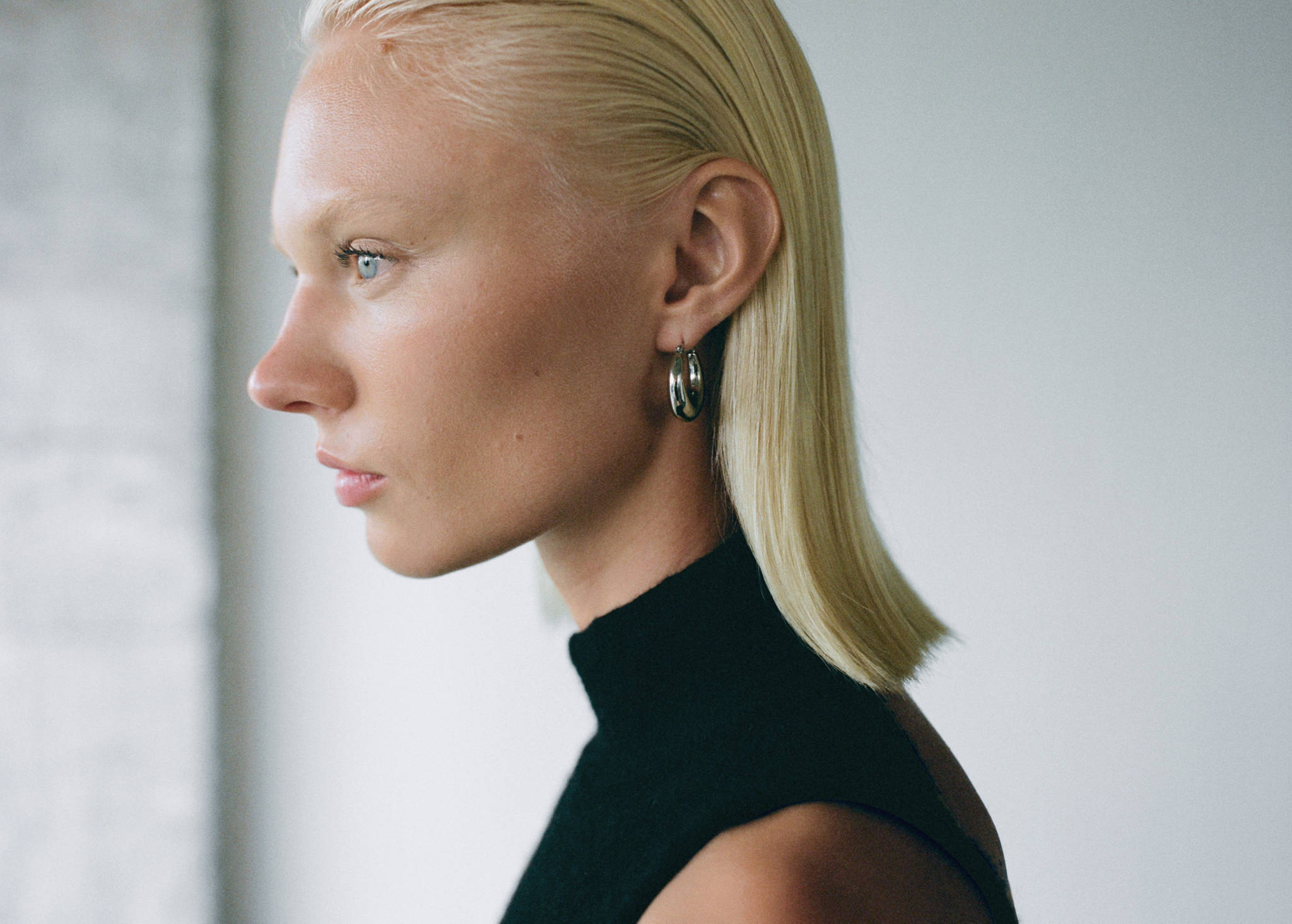 Volume hoop earrings - Panoramic plane
