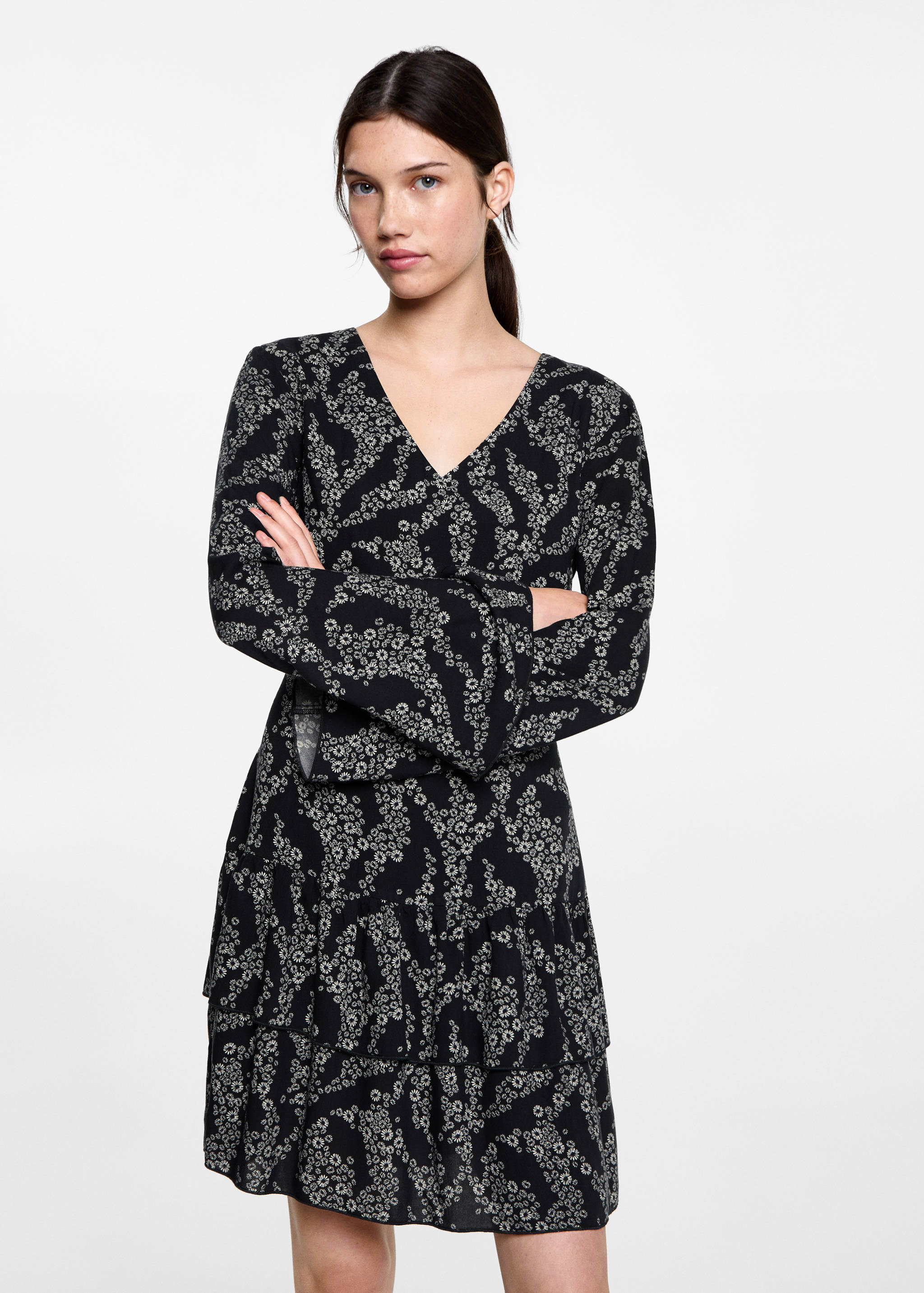 Vestit estampat floral - Pla mig