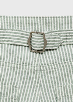 Straight-fit striped jeans — Pastel Green 8