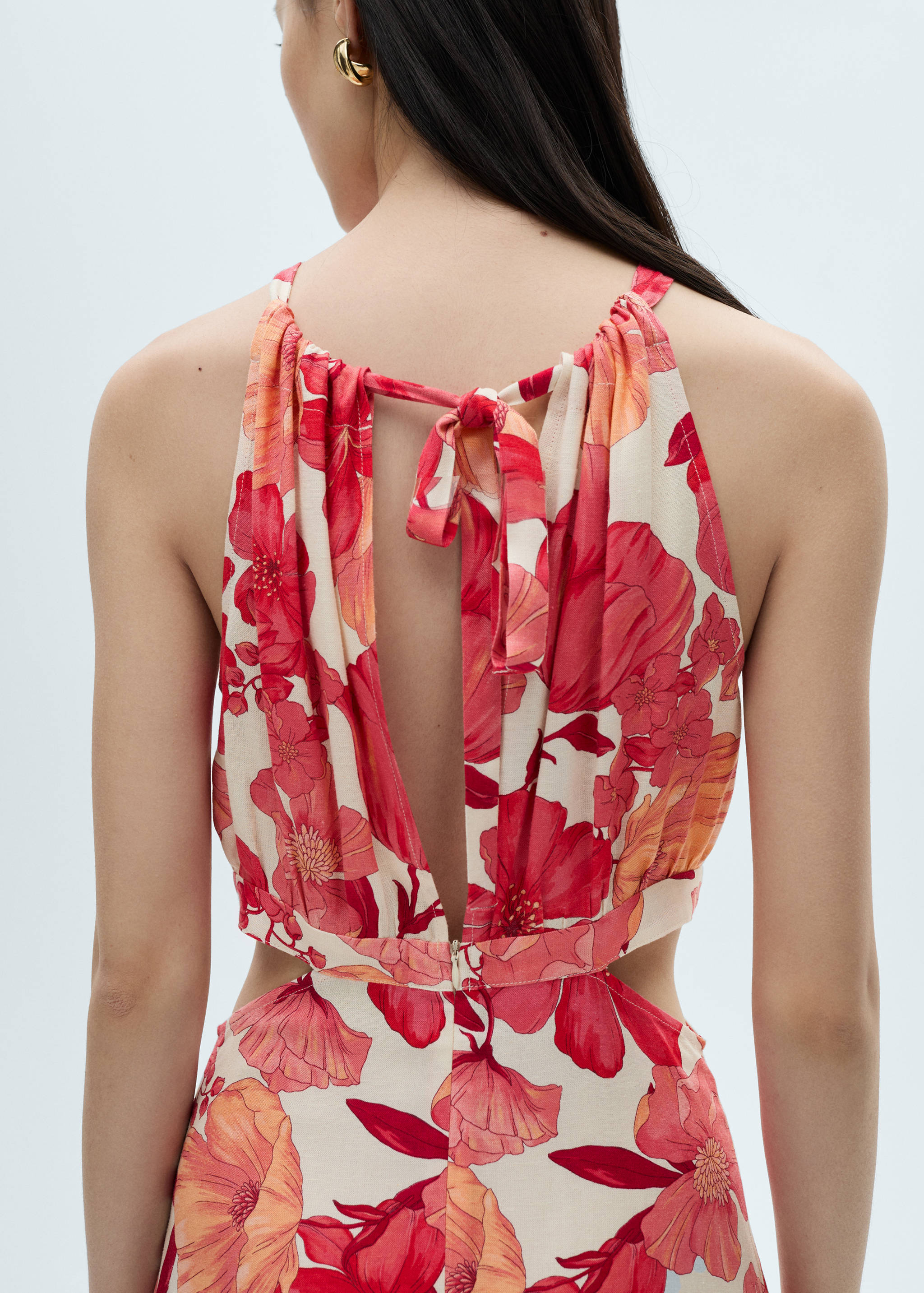 Floral dress with openings - Details of the article 6