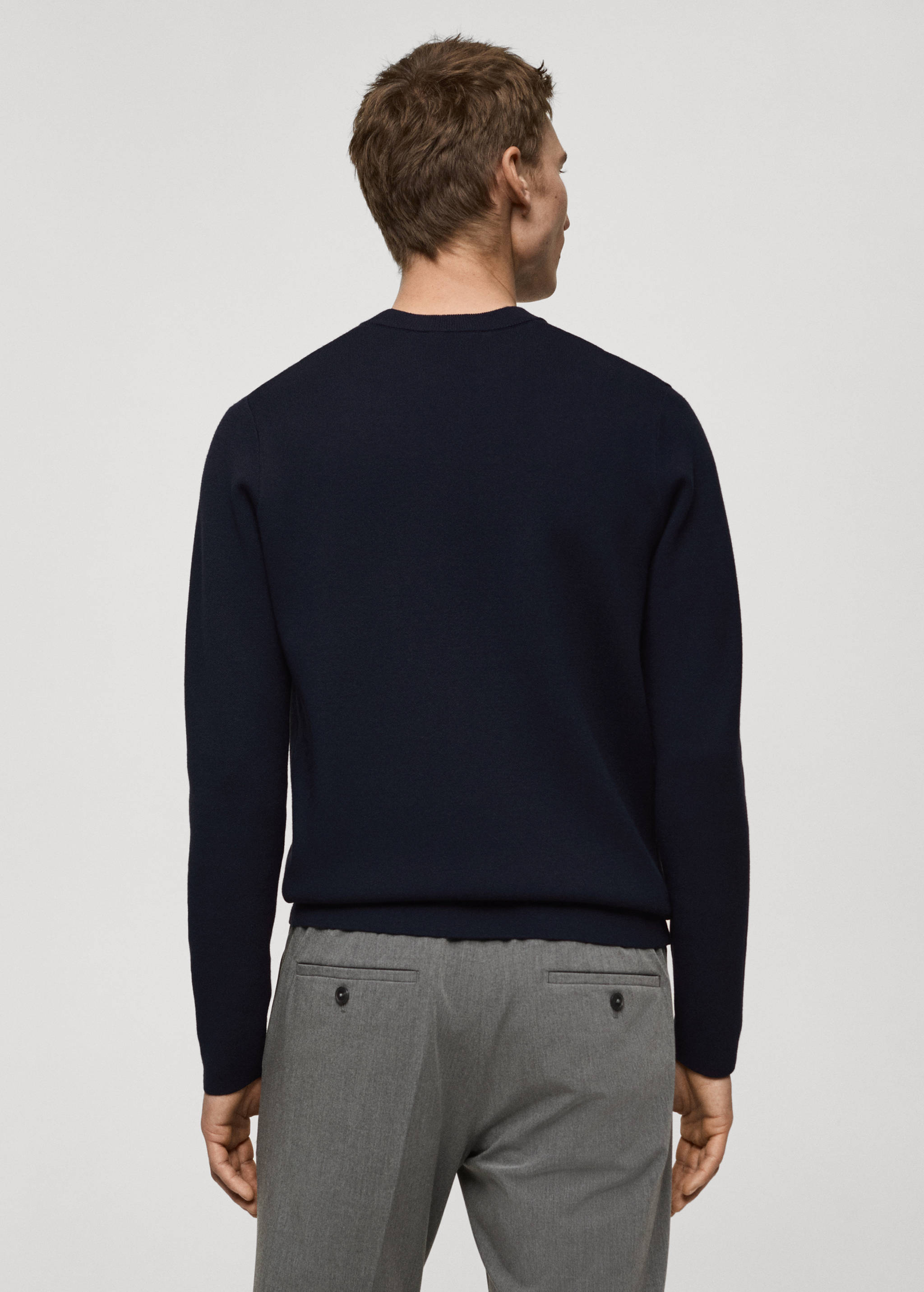 Medium-knit regular-fit sweater - Reverse of the article