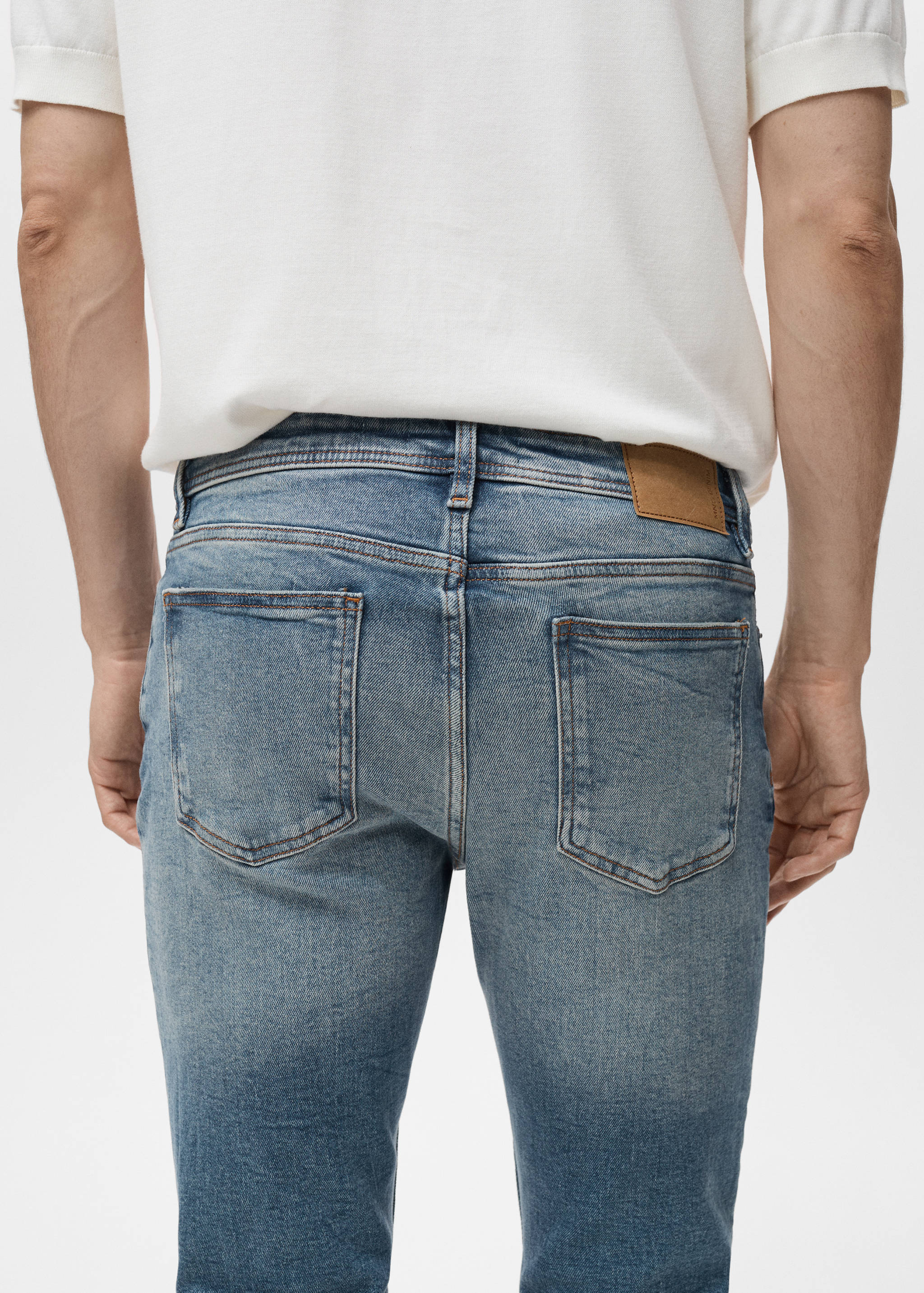 Jan slim-fit faded medium-wash Jeans - Details of the article 4