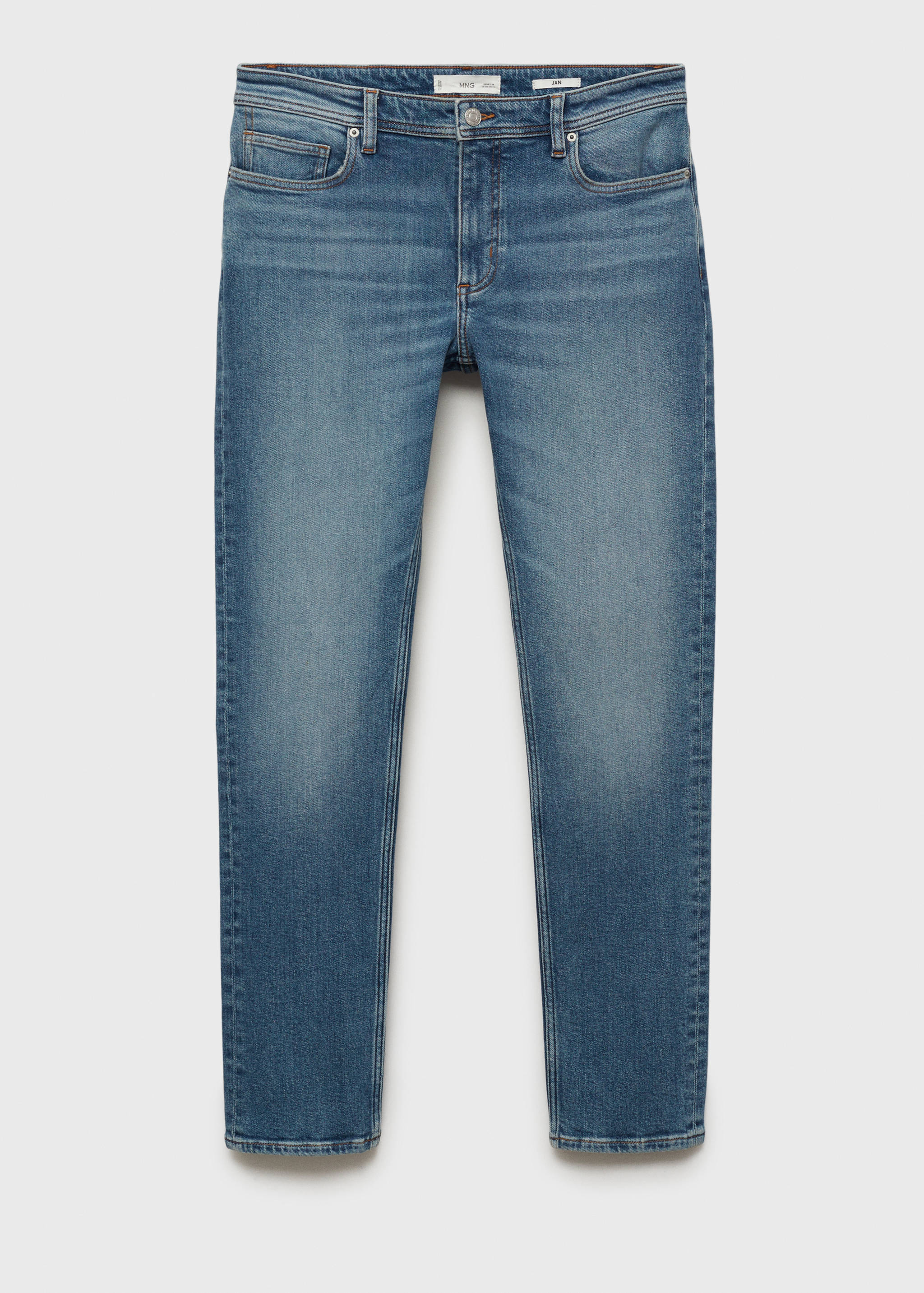 Jan slim-fit faded medium-wash Jeans - Article without model