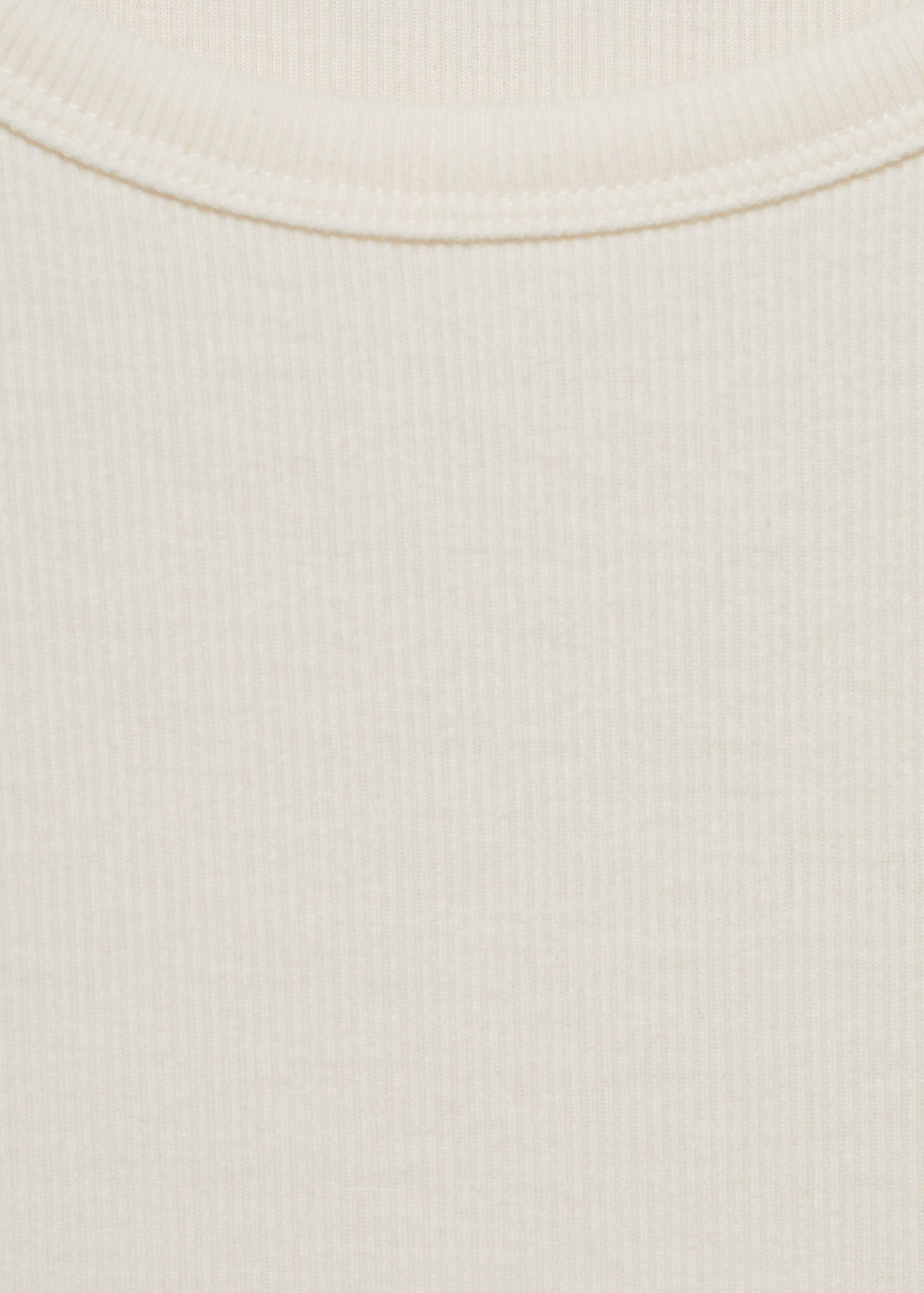 Футболка з ребристого трикотажу з круглим вирізом - Детальніше про товар 8