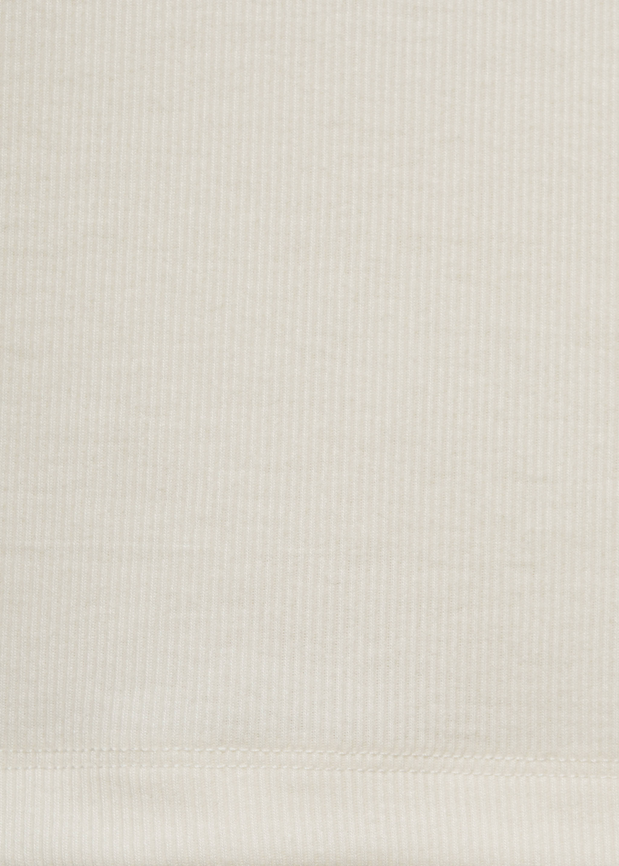 Футболка з ребристого трикотажу з круглим вирізом - Детальніше про товар 0