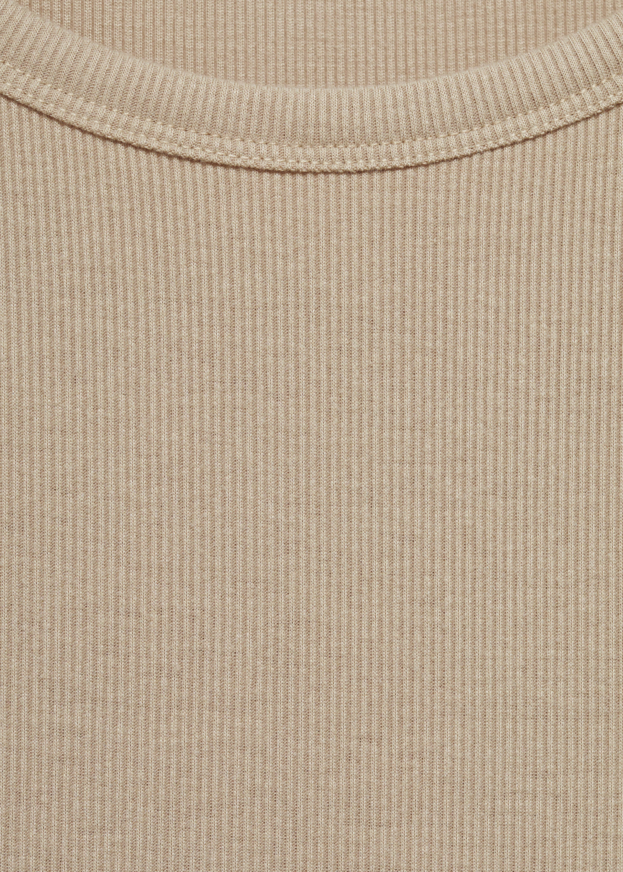 Rib-knit round-neck t-shirt - Details of the article 8