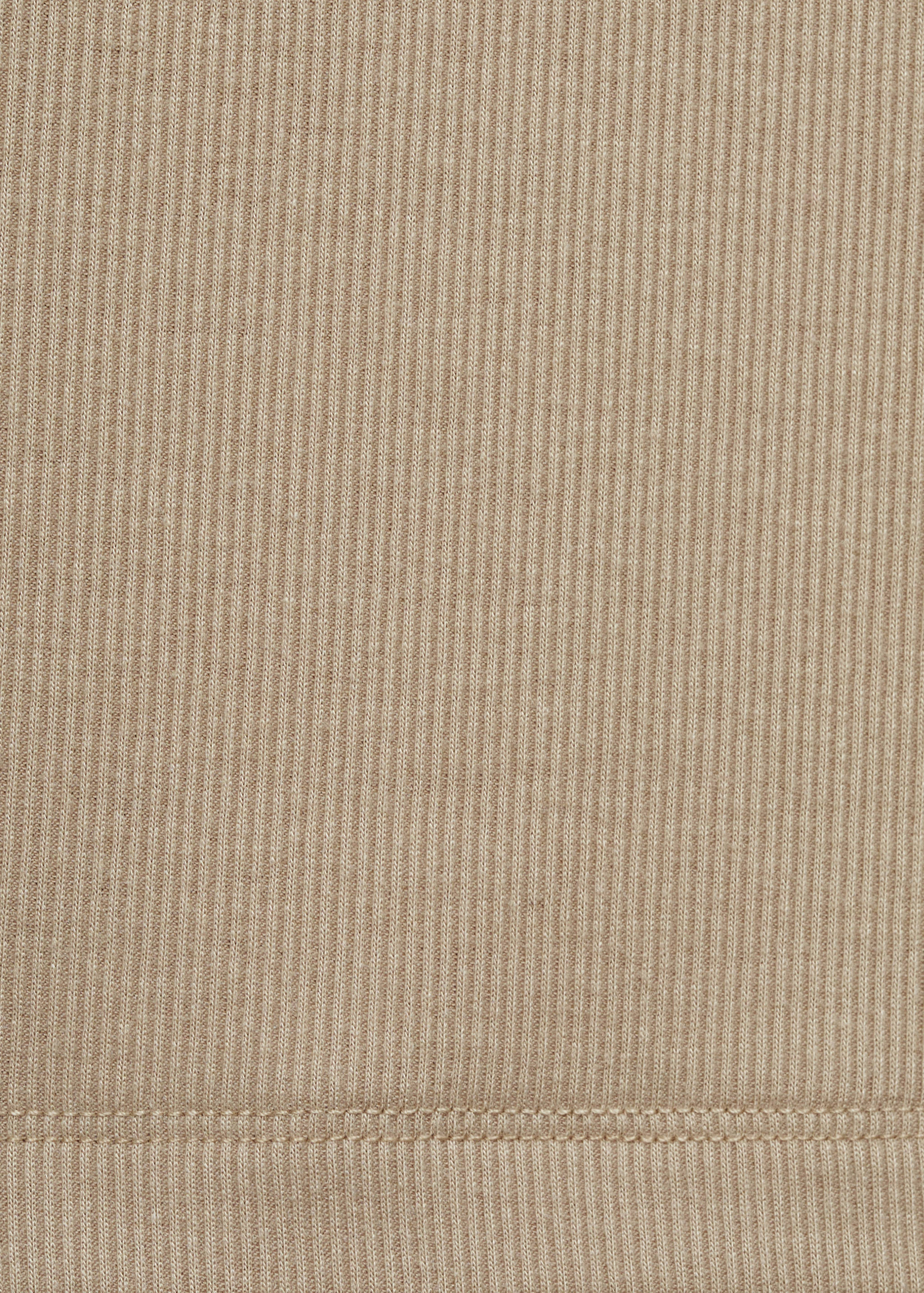 Rib-knit round-neck t-shirt - Details of the article 0