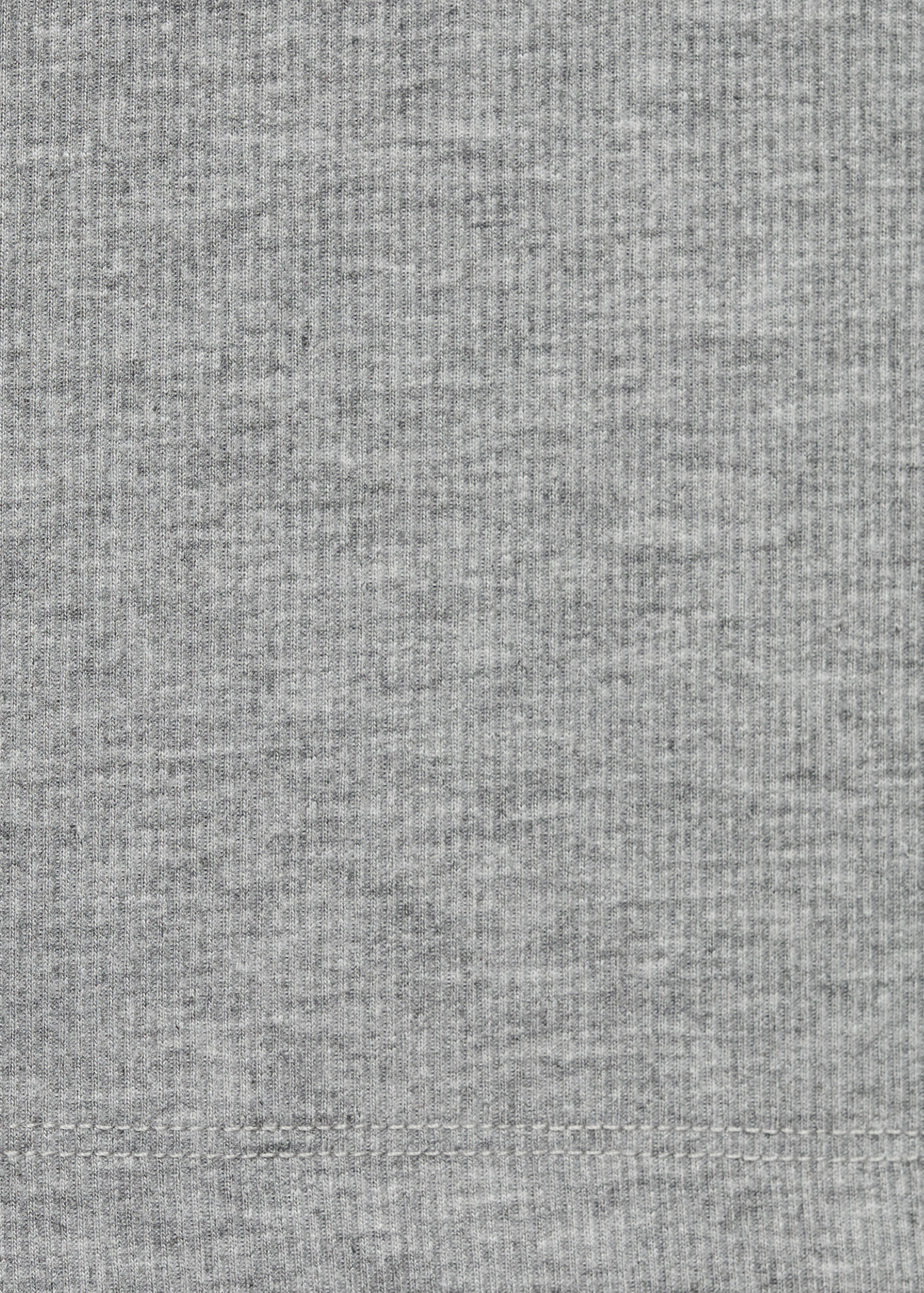 Rib-knit round-neck t-shirt - Details of the article 0