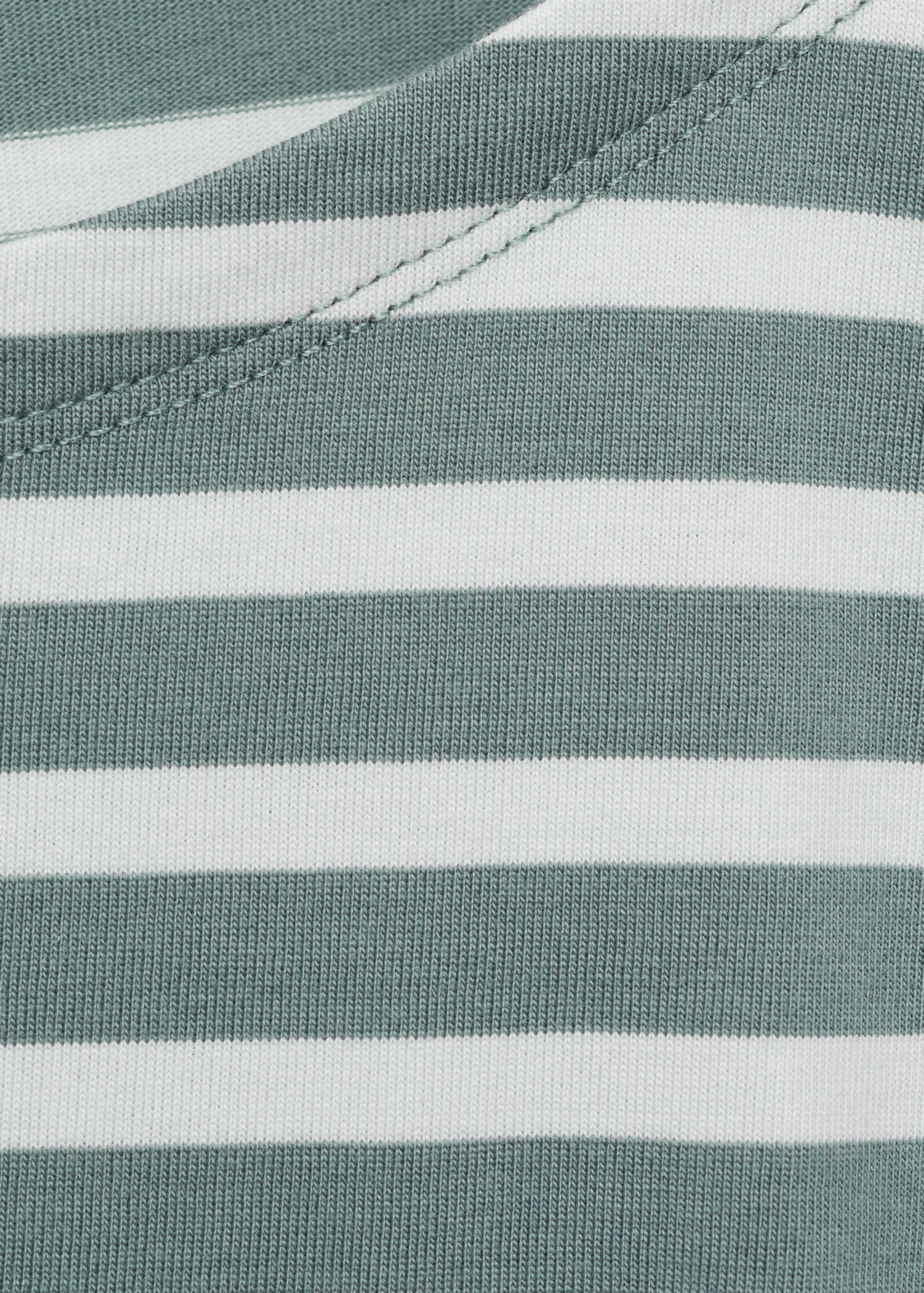 Woven cotton striped t-shirt - Details of the article 8