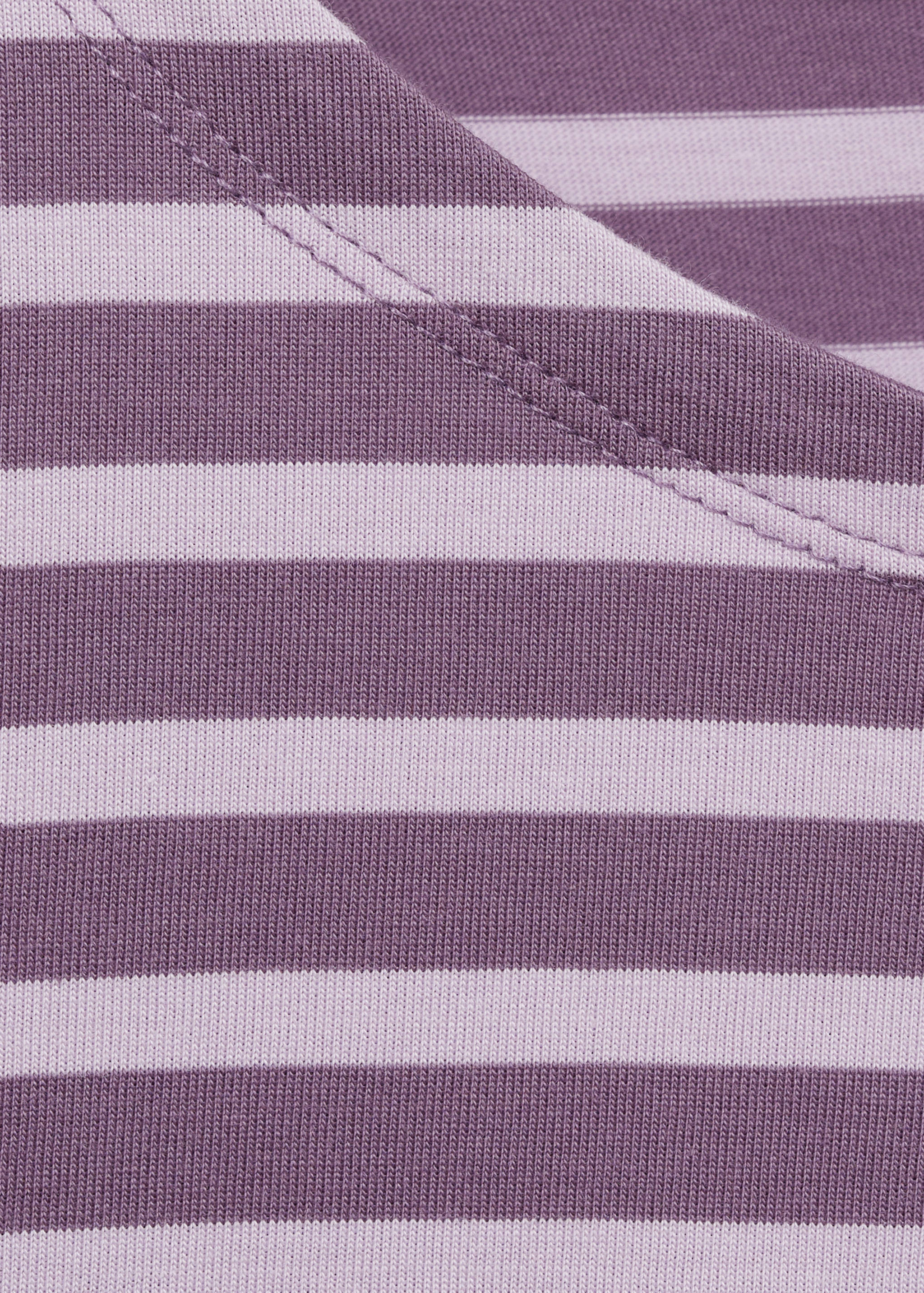 Woven cotton striped t-shirt - Details of the article 8