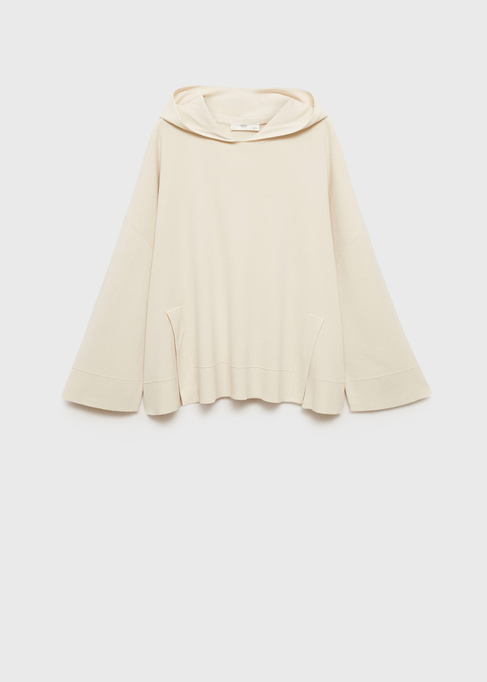 Rib-knit hoodie sweatshirt - Article without model