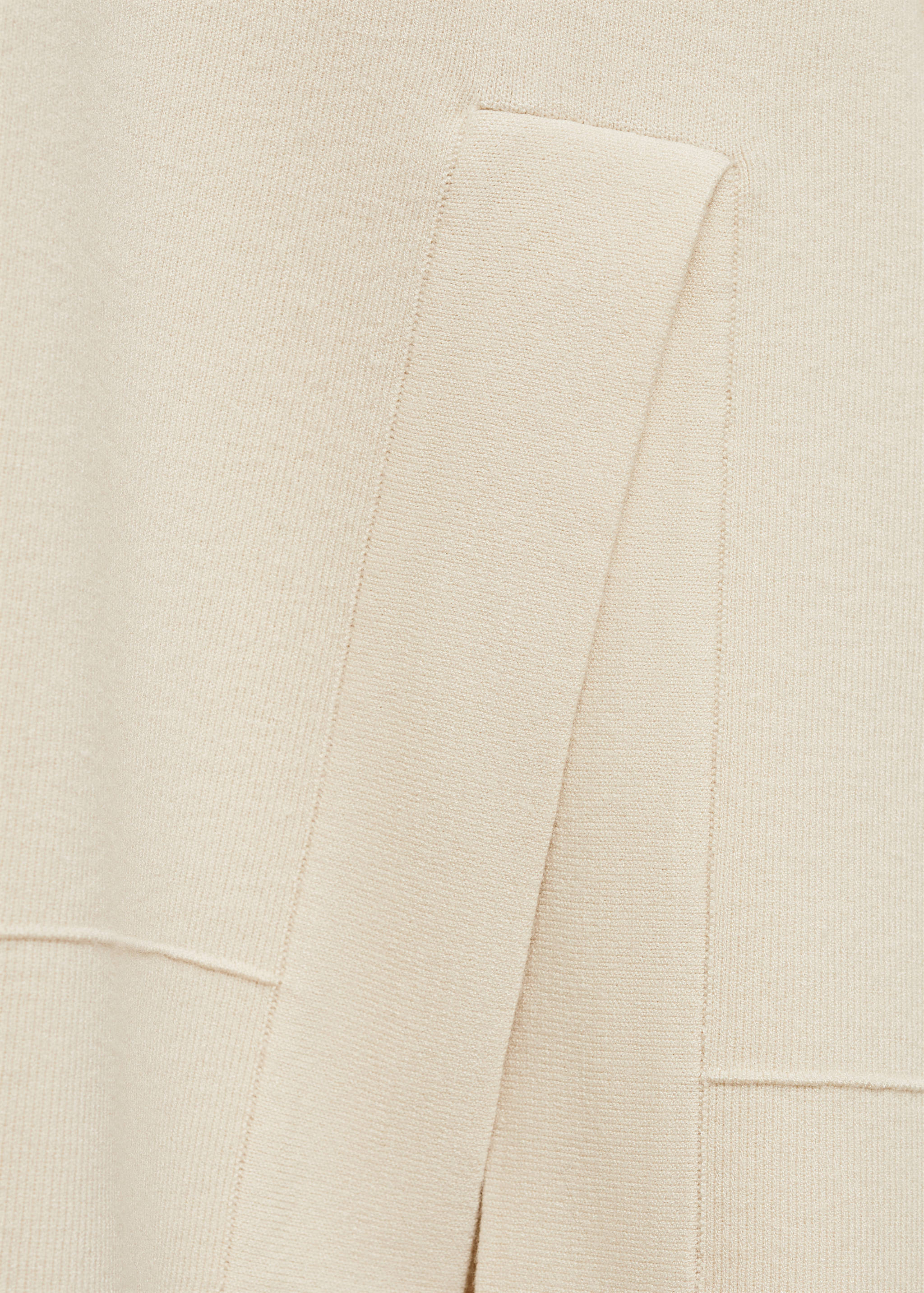 Rib-knit hoodie sweatshirt - Details of the article 0