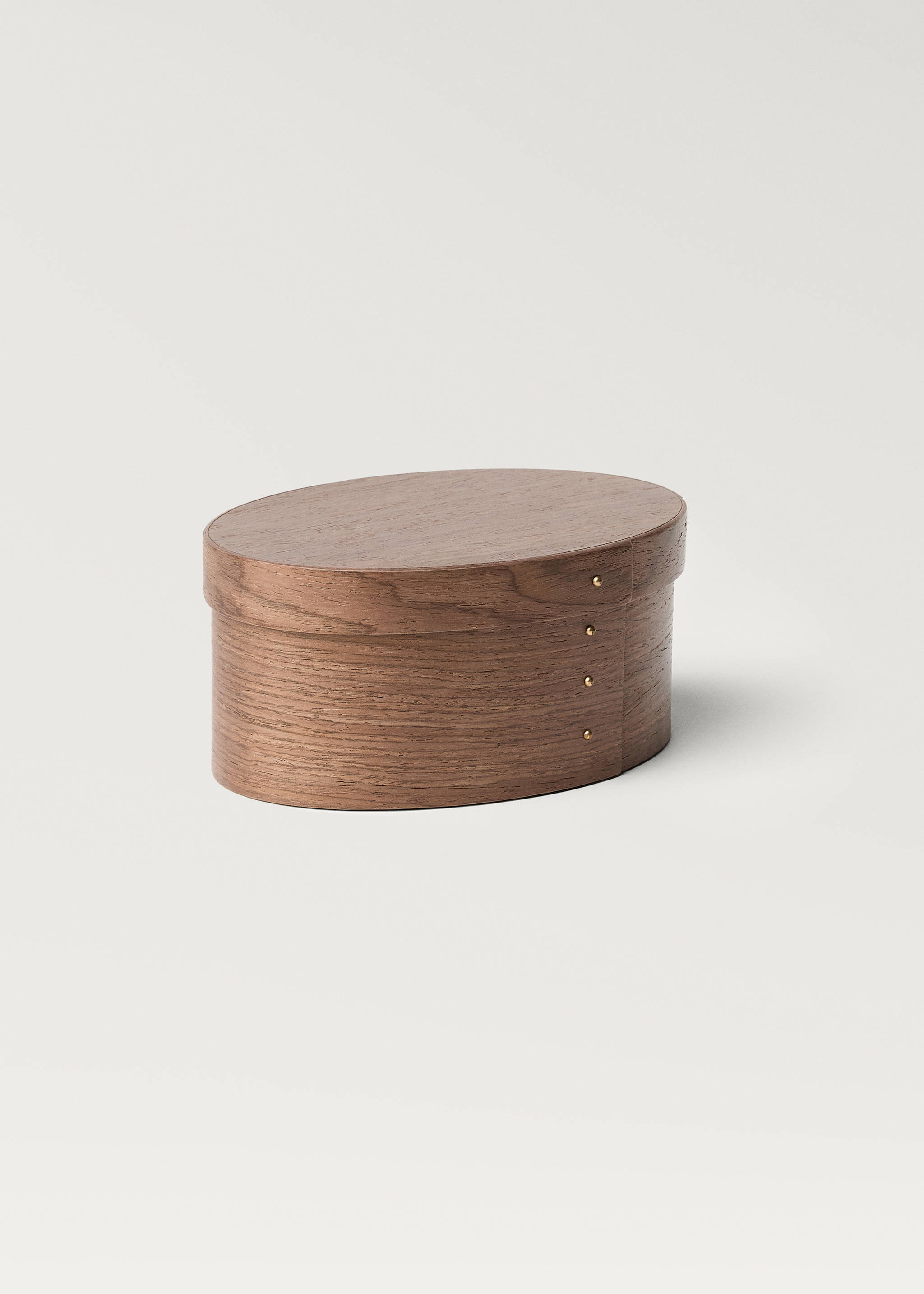 Petite boîte ovale en bois - Détail de l'article 1