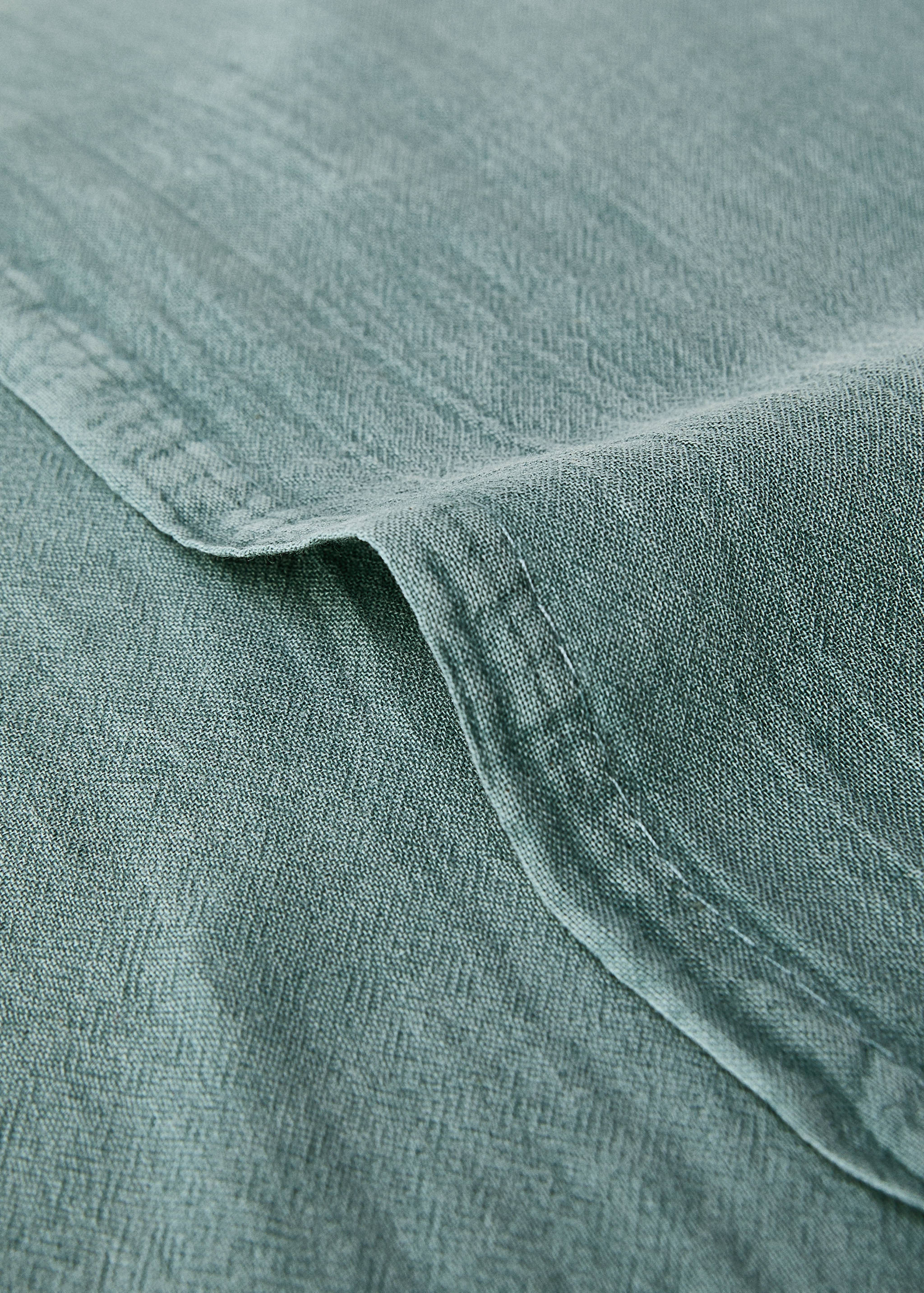 Garment-dyed cotton cushion cover with checks 50x50 cm - Details of the article 3