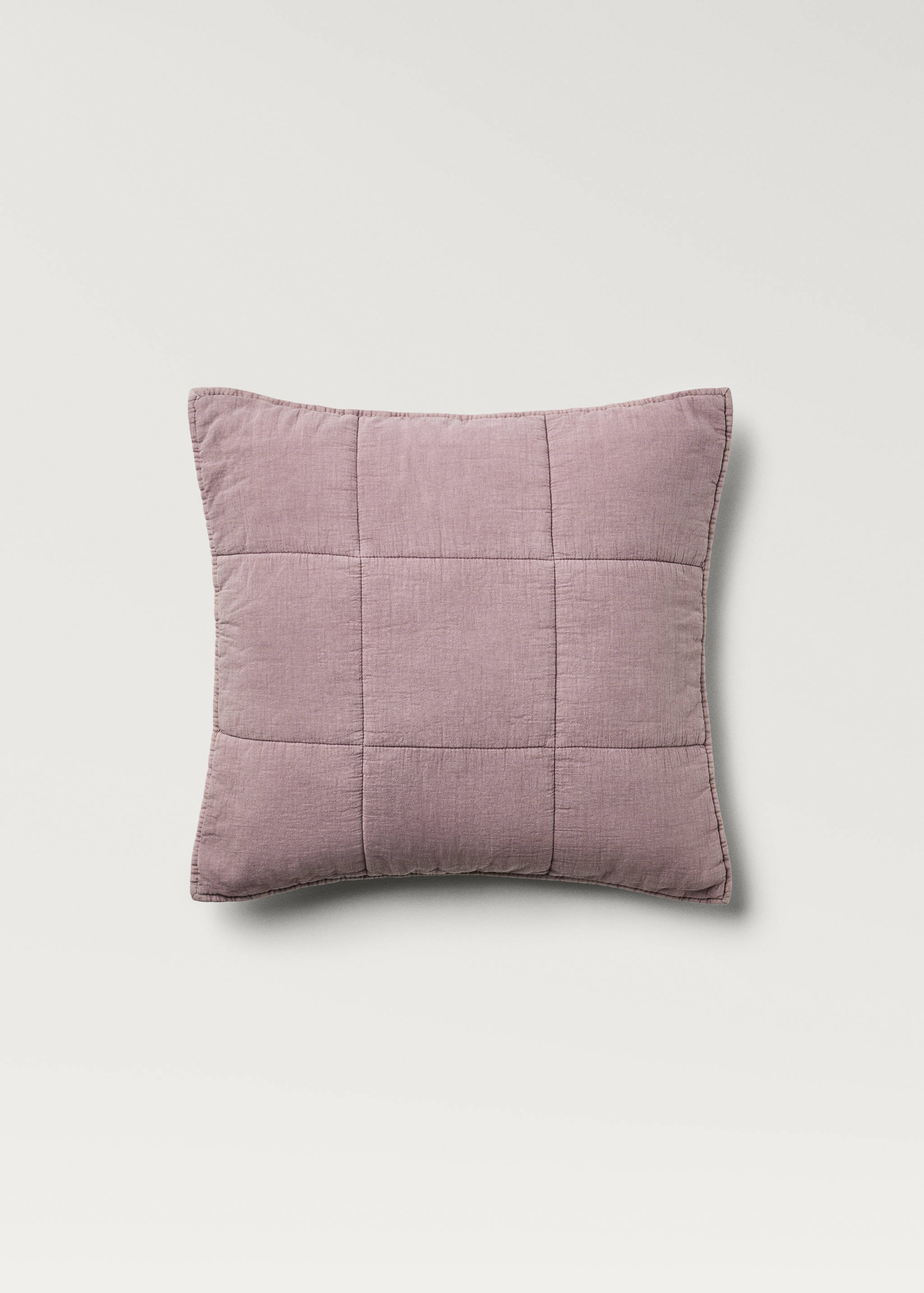 Poszewka na poduszkę z bawełny garment-dyed w kratę 50x50 cm - Artykuł bez modela/modelki