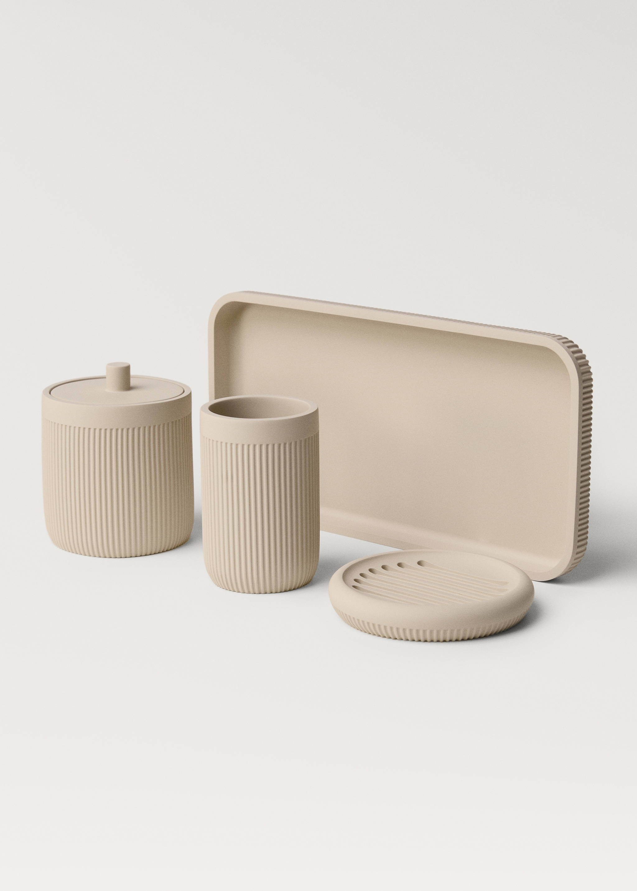 Pote de casa de banho com tampa de resina - Pormenor do artigo 3