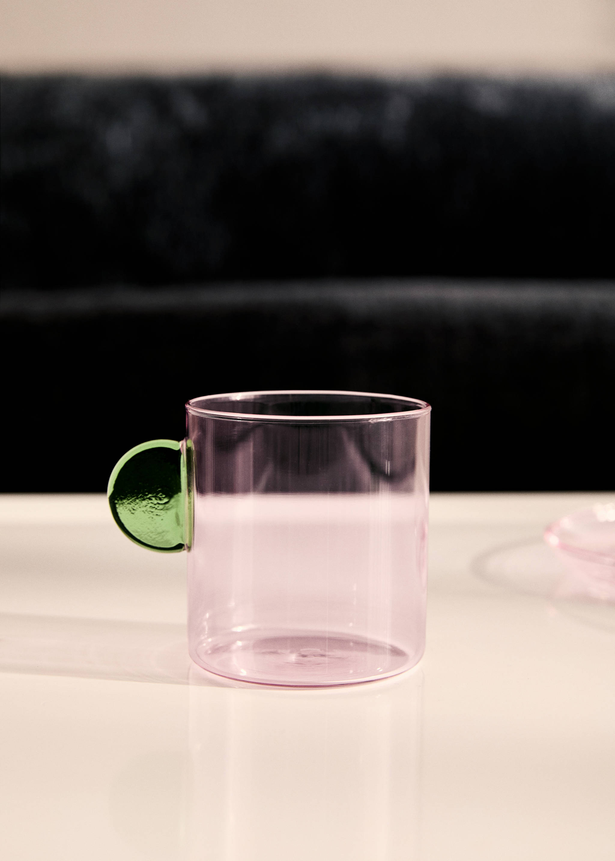 Tvåfärgad cappuccinokopp i borosilikat - Allmän bild