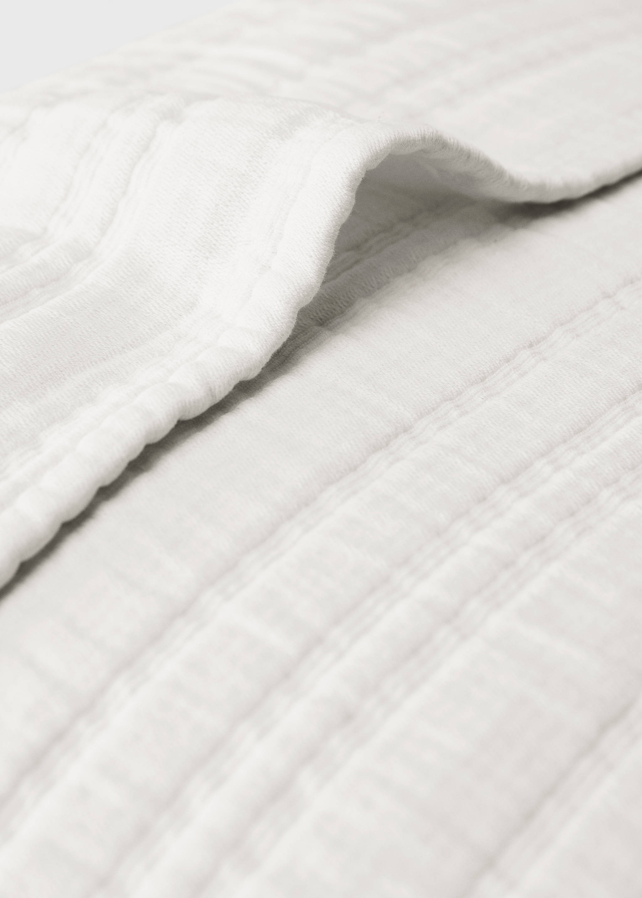 Housse de coussin coton jacquard rayures 50x50 cm - Détail de l'article 2