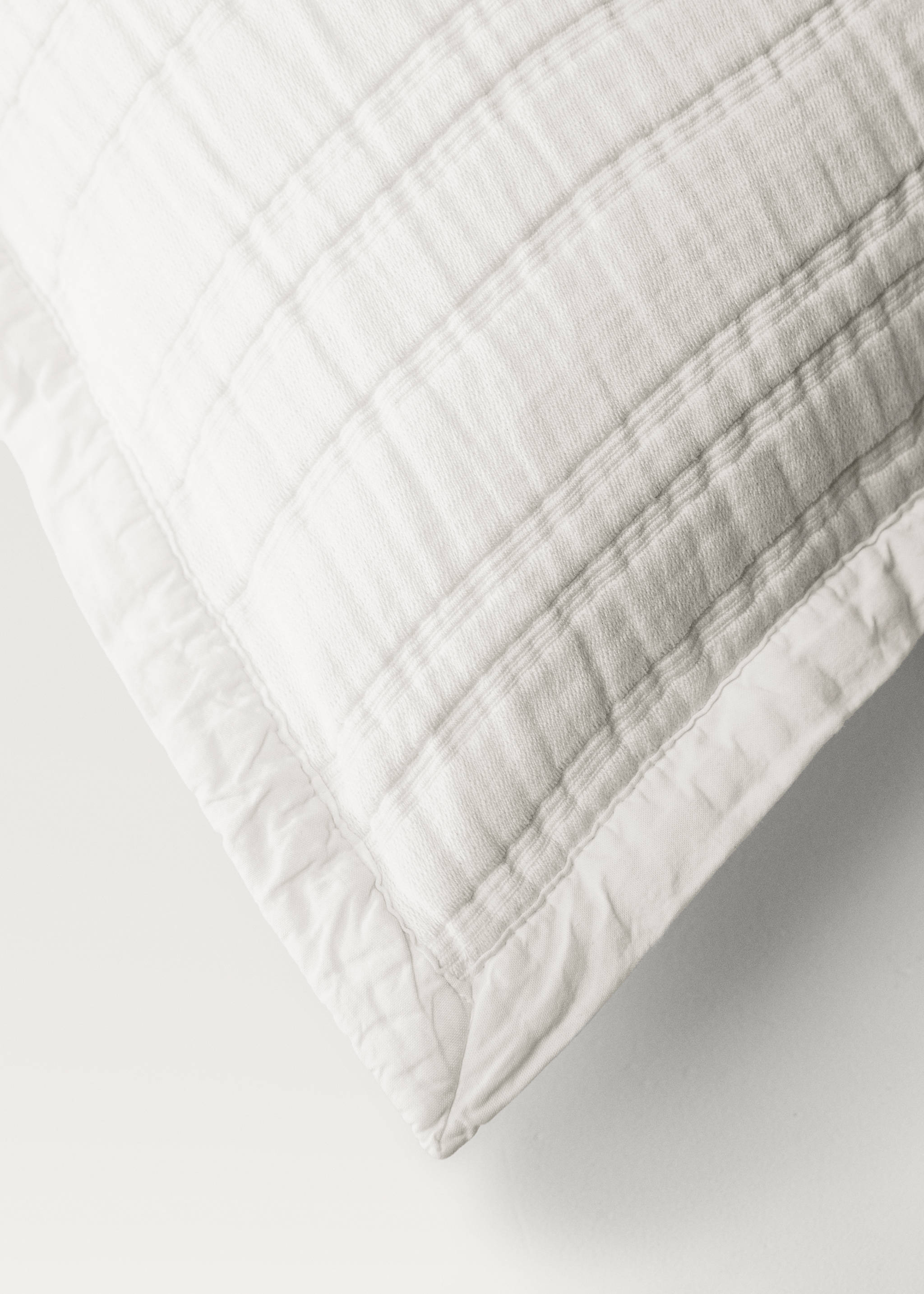 Housse de coussin coton jacquard rayures 50x50 cm - Détail de l'article 3