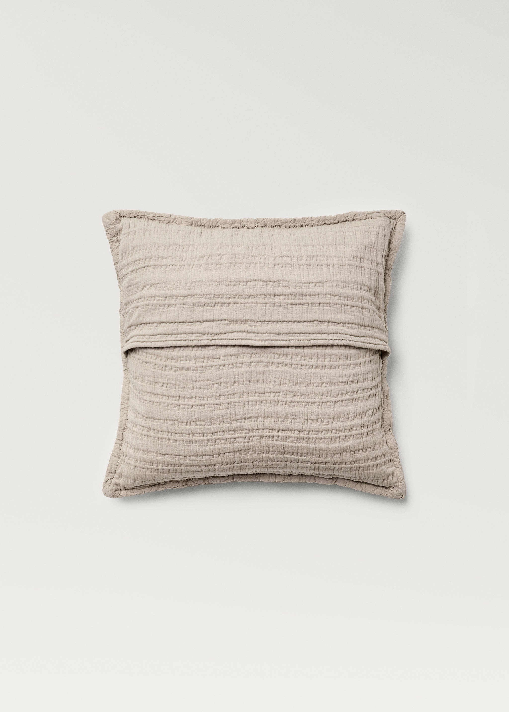 Housse de coussin coton jacquard rayures 50x50 cm - Détail de l'article 1