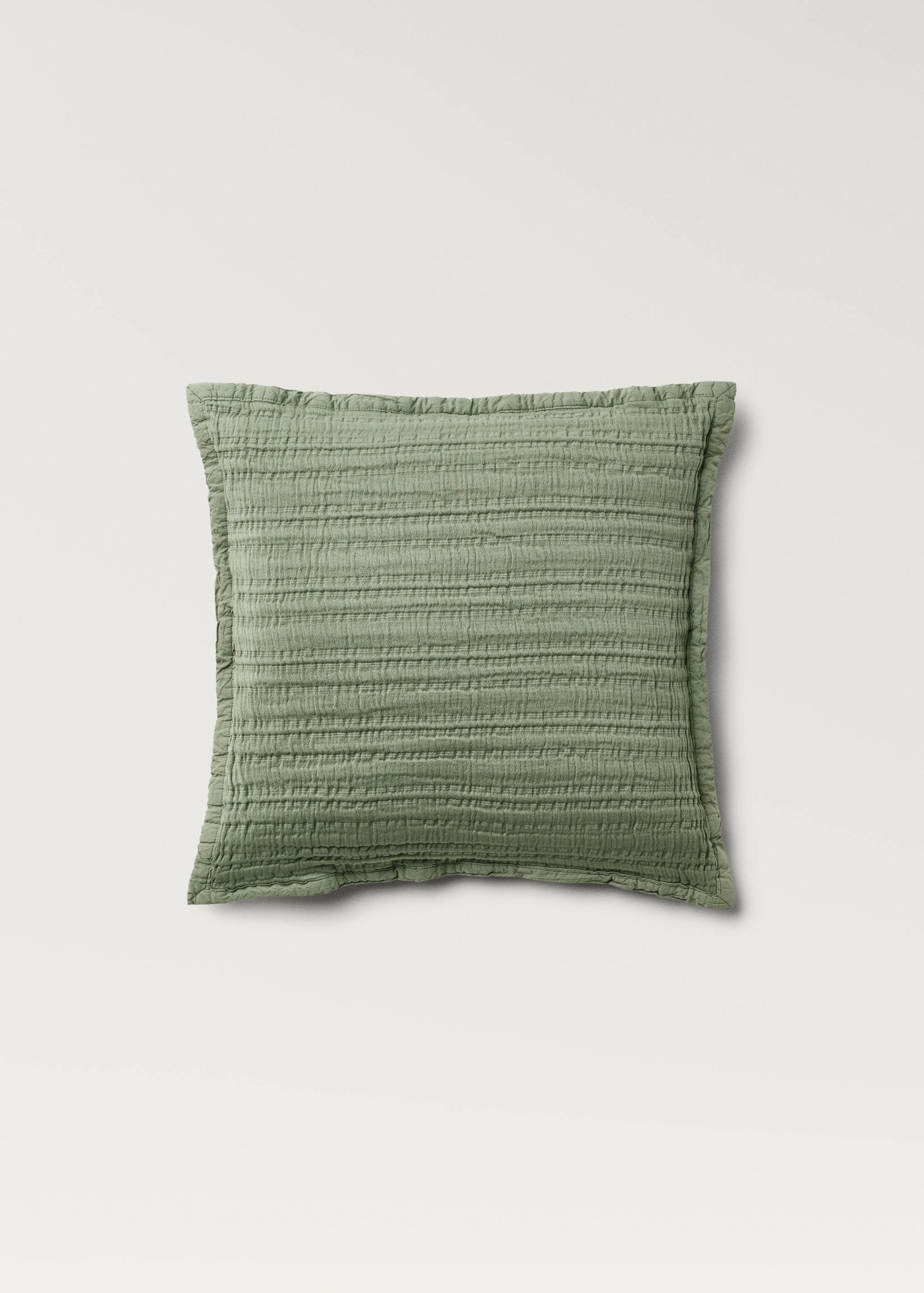 Housse de coussin coton jacquard rayures 50x50 cm - Article sans modèle