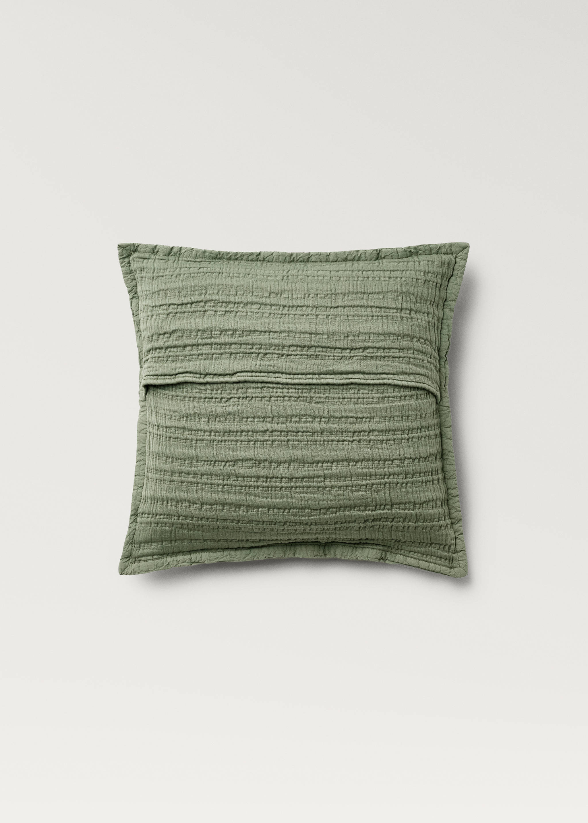 Housse de coussin coton jacquard rayures 50x50 cm - Détail de l'article 1