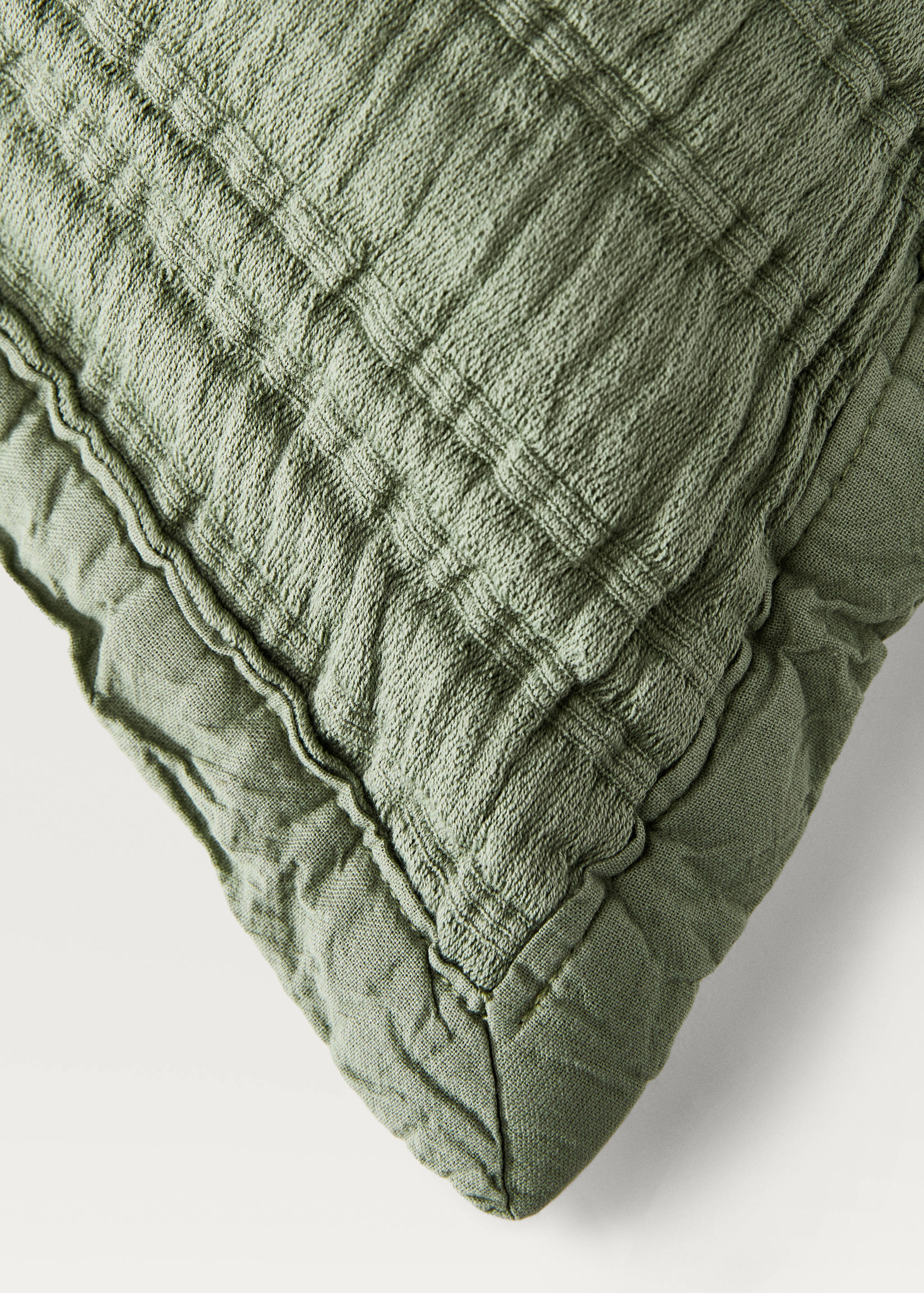 Housse de coussin coton jacquard rayures 50x50 cm - Détail de l'article 3