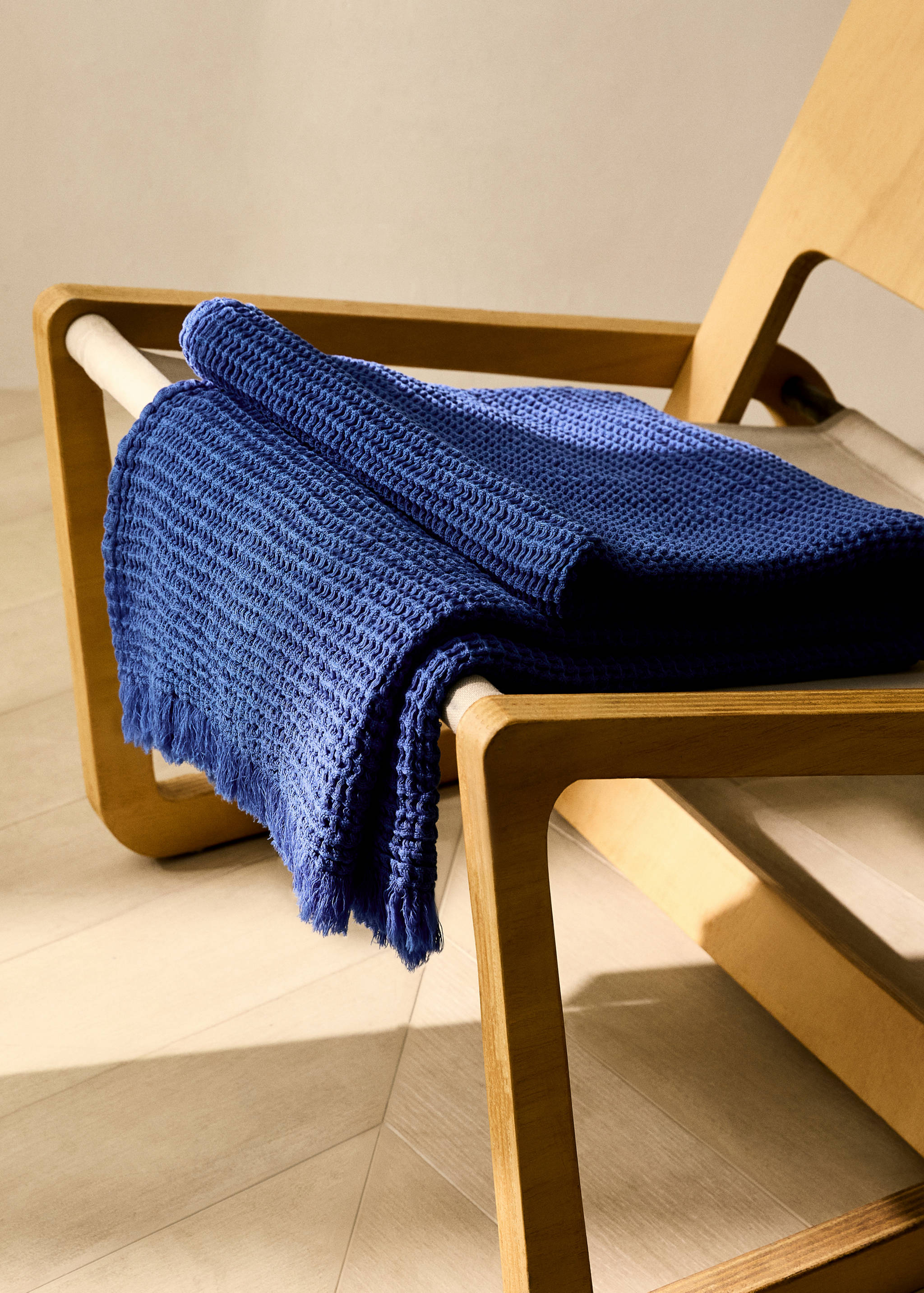 Cotton waffle blanket - General plane