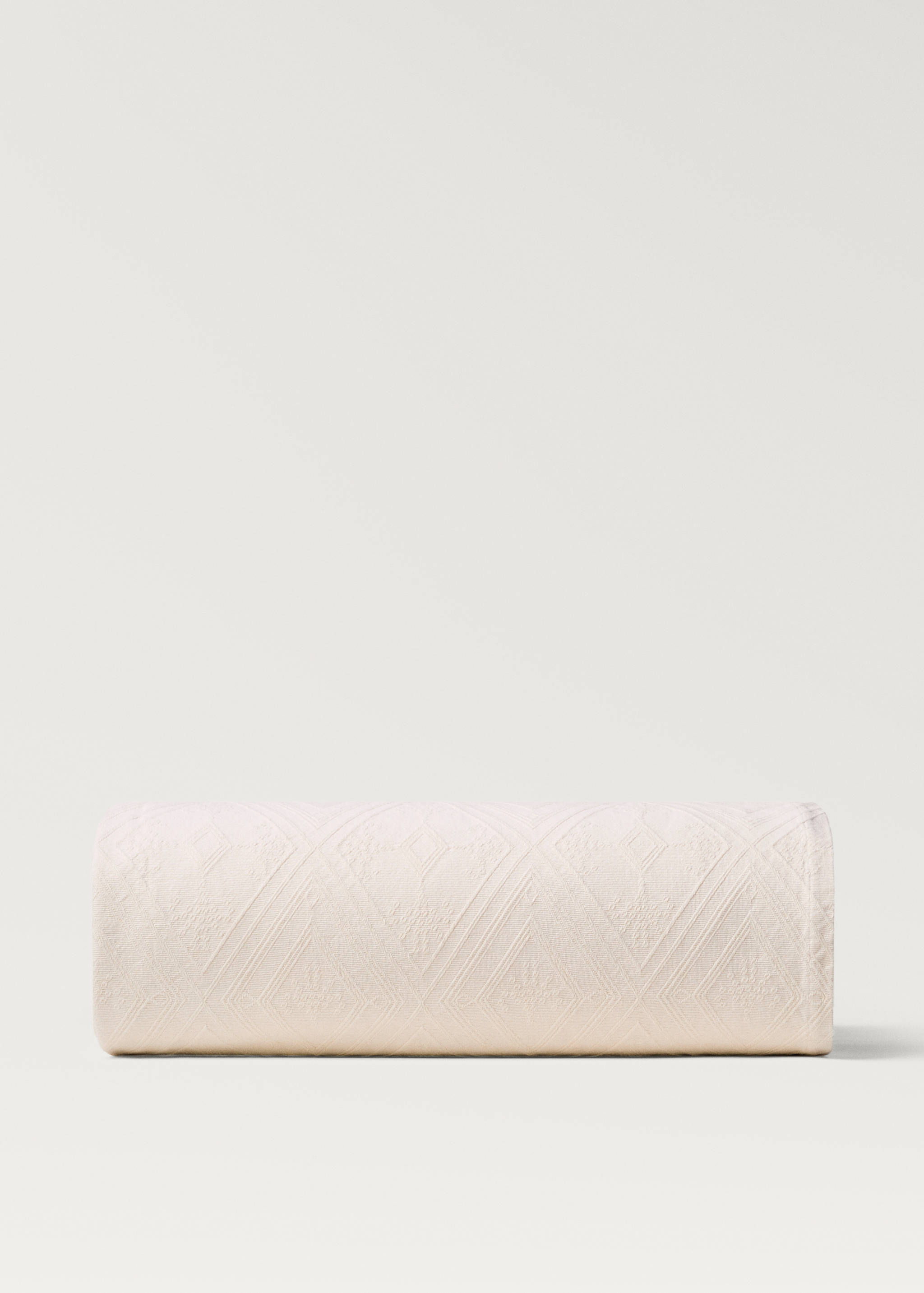 Cuvertură din bumbac jacard cu romburi pentru pat de 90/105 cm - Articol fără model