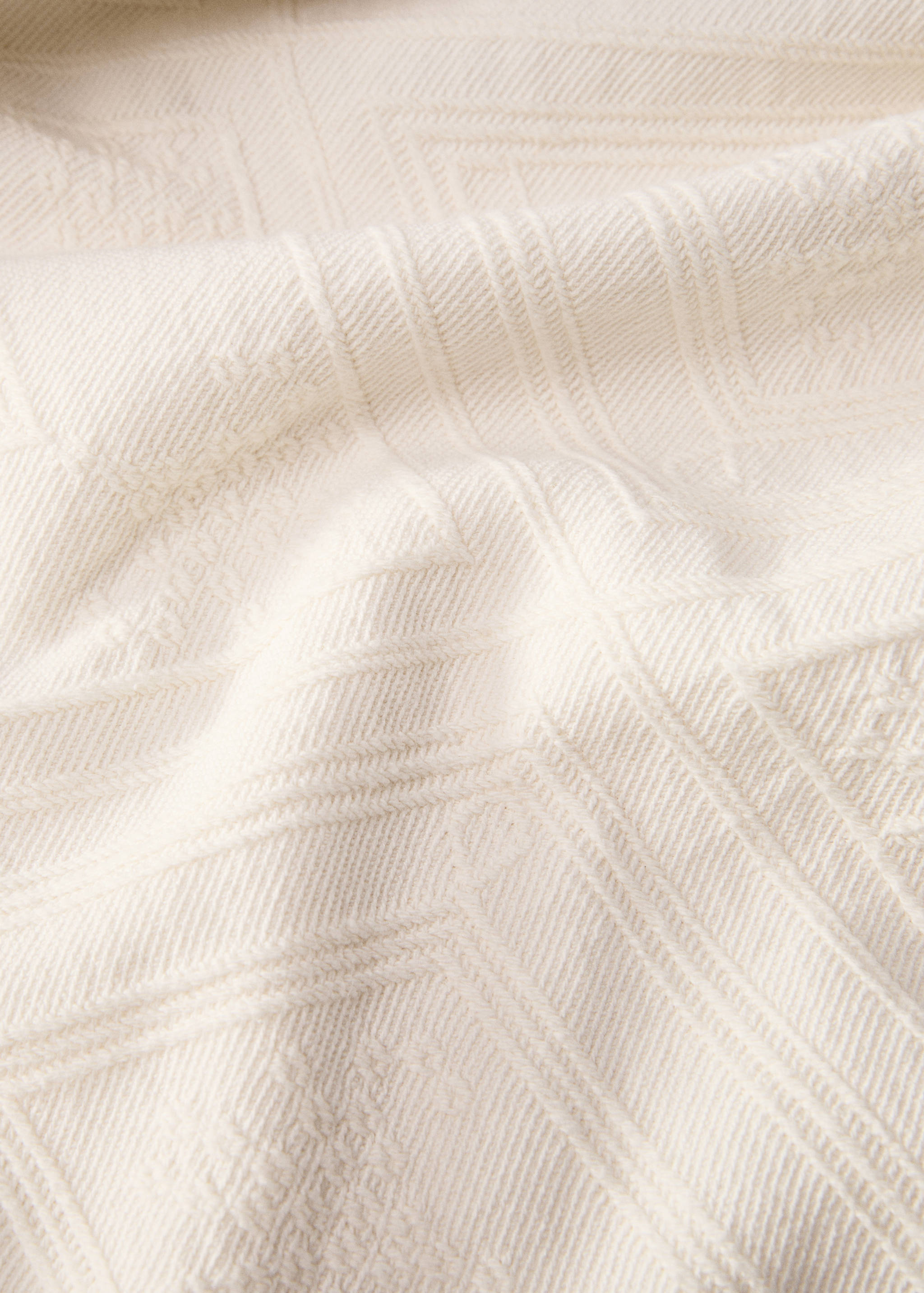 Cuvertură din bumbac jacard cu romburi pentru pat de 90/105 cm - Detaliu al articolului 2