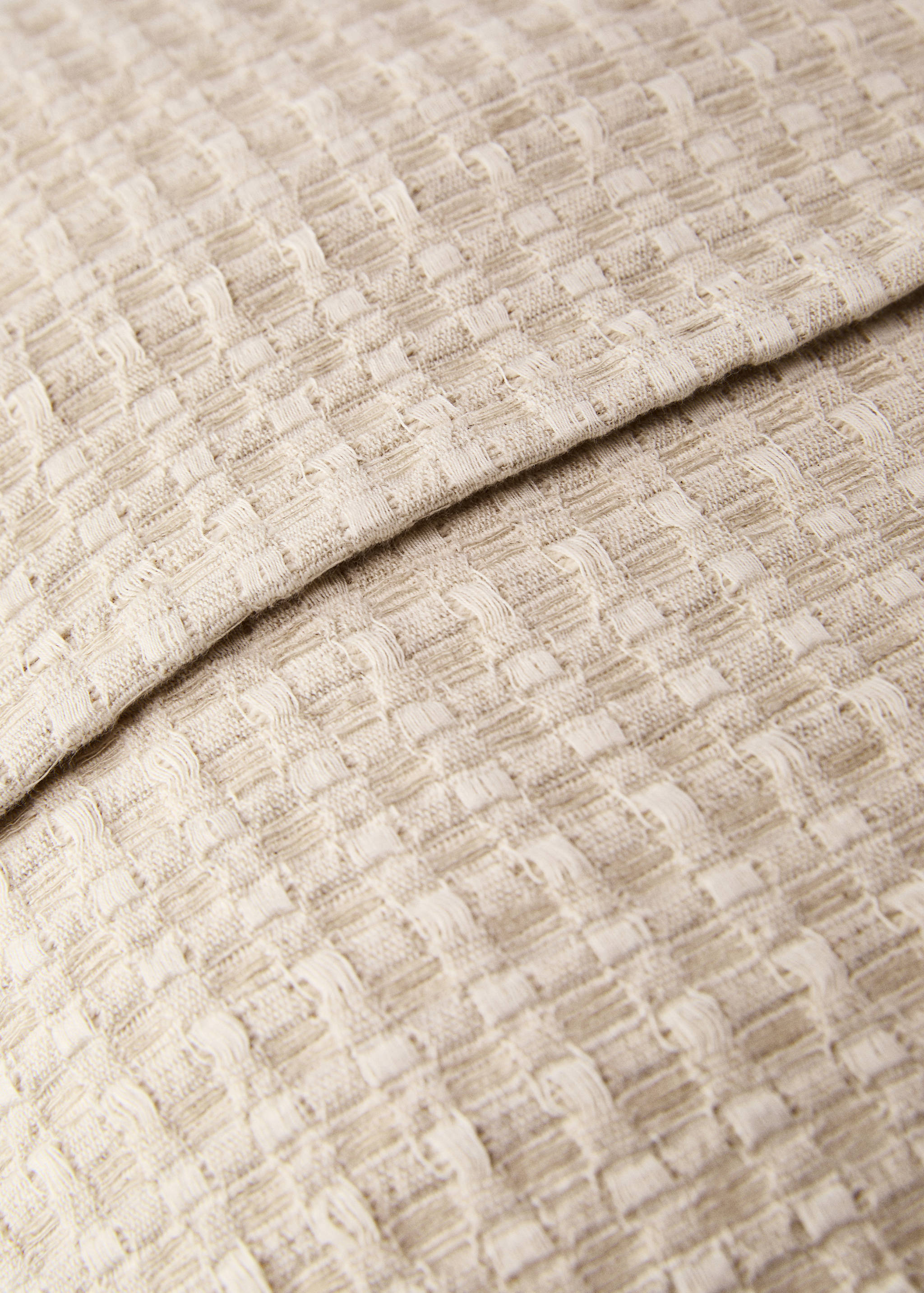 Linen cotton texture cushion cover 50x50 cm - Details of the article 2