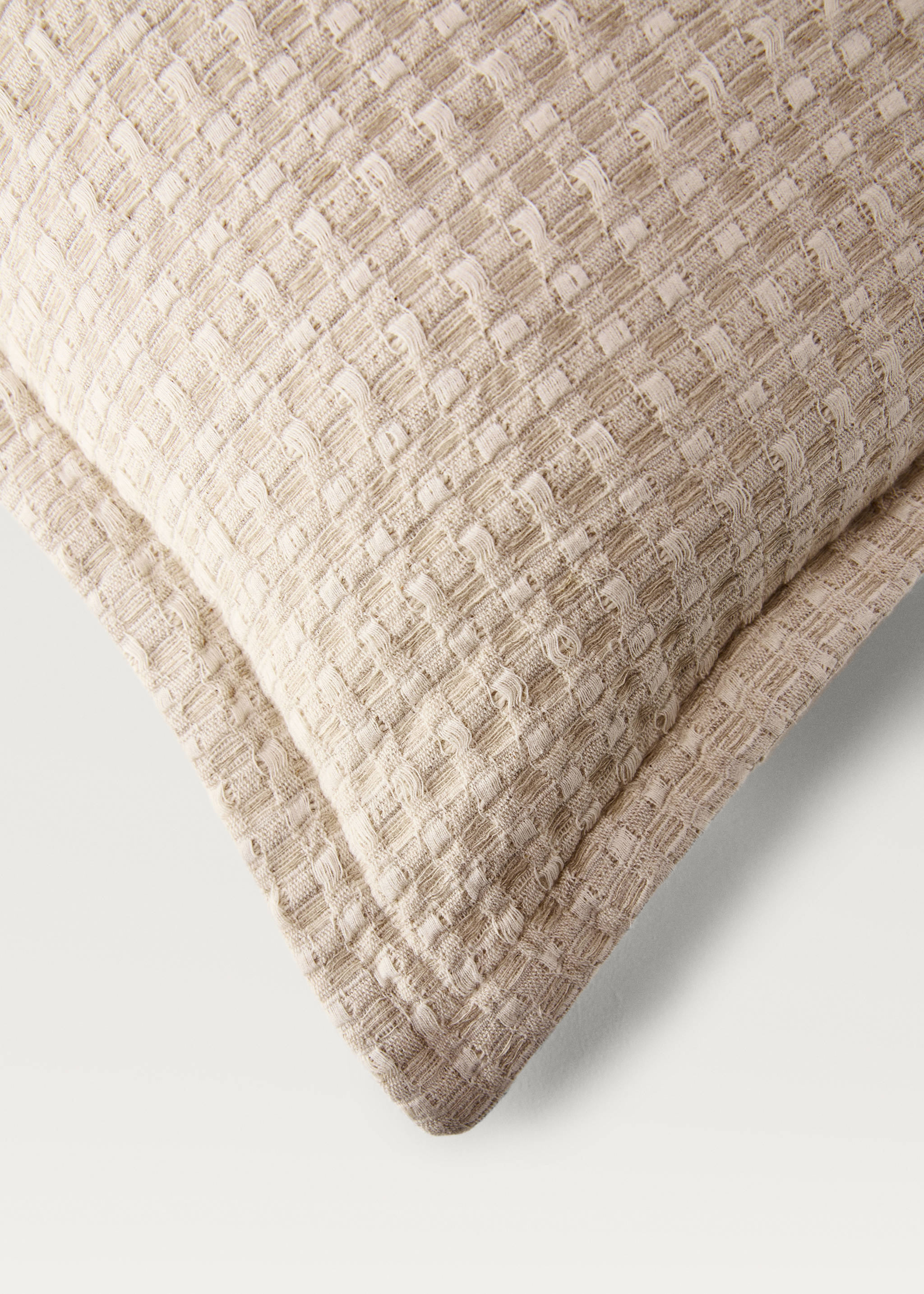 Linen cotton texture cushion cover 50x50 cm - Details of the article 3