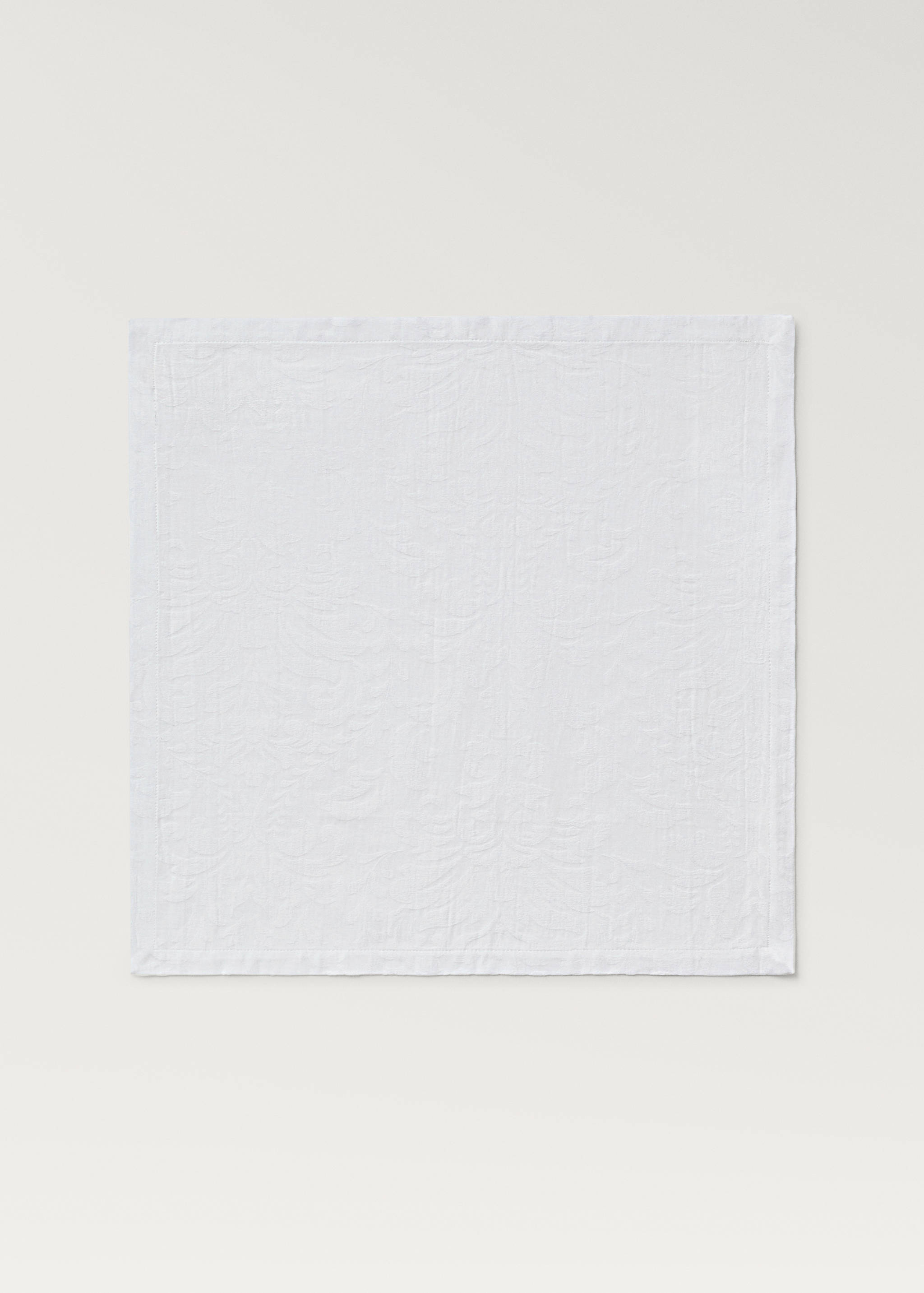 Cotton jacquard floral napkins - Article without model