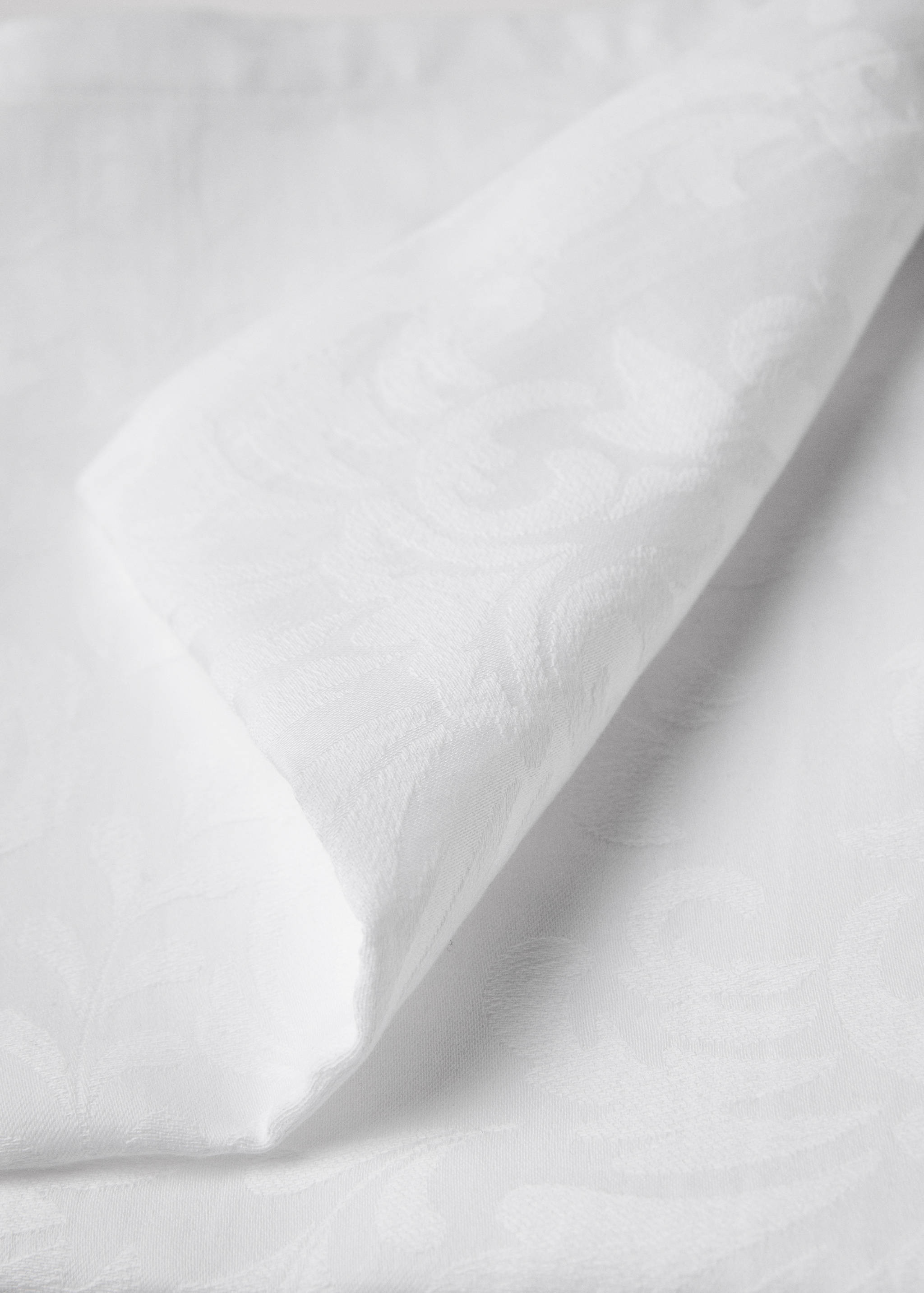 Cotton jacquard floral napkins - Details of the article 2
