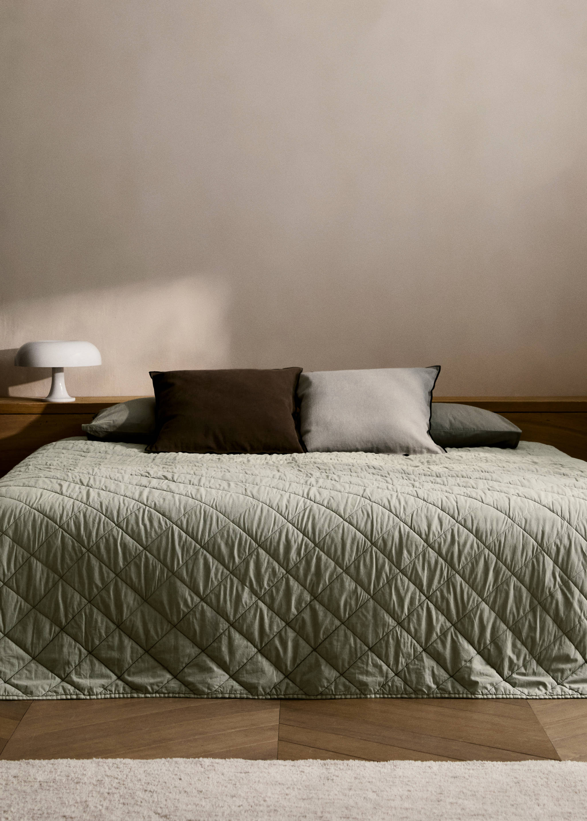 Garment-dyed linen bedspread for 130/150 cm bed - General plane