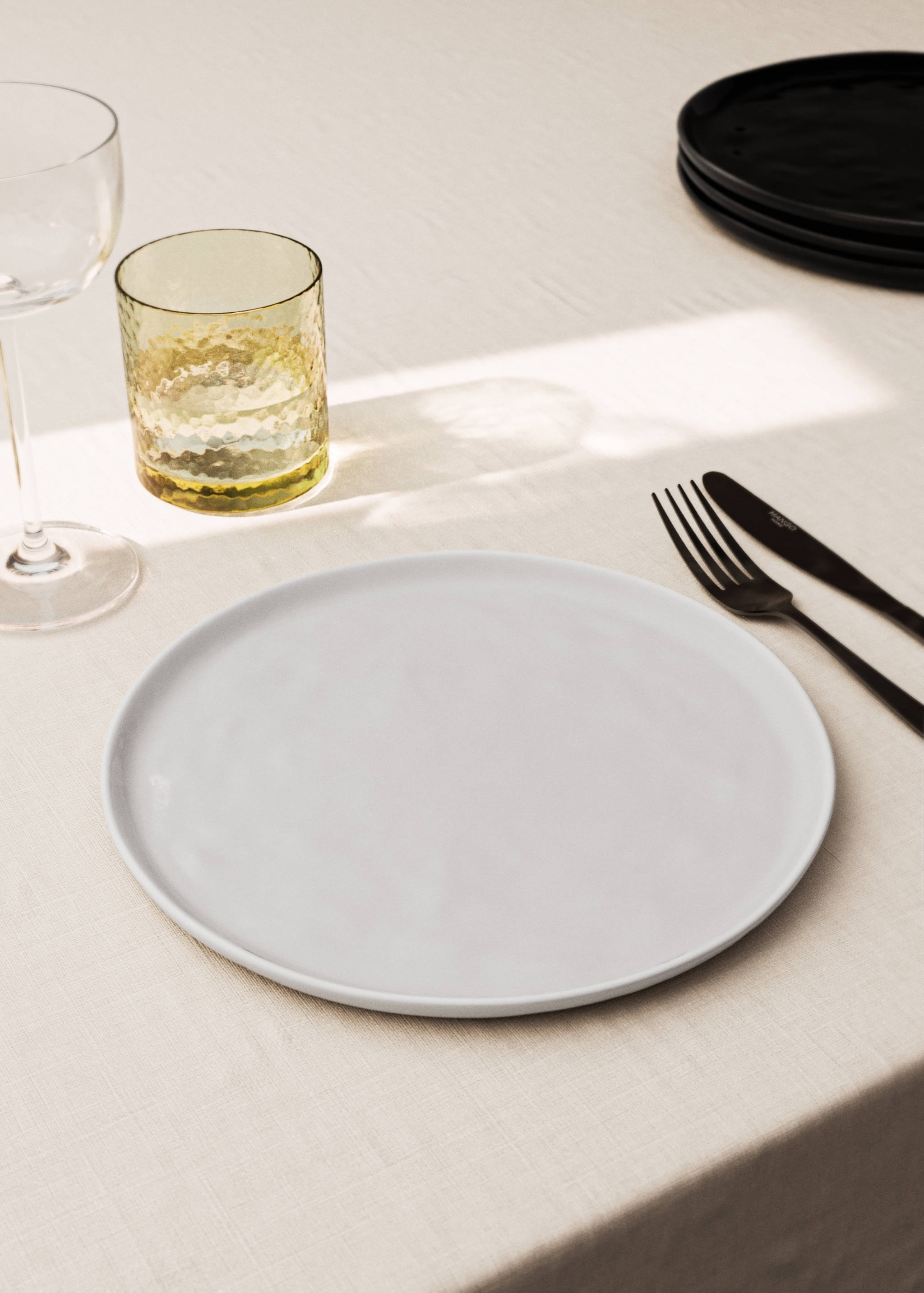 Fine stoneware flat plate - General plane