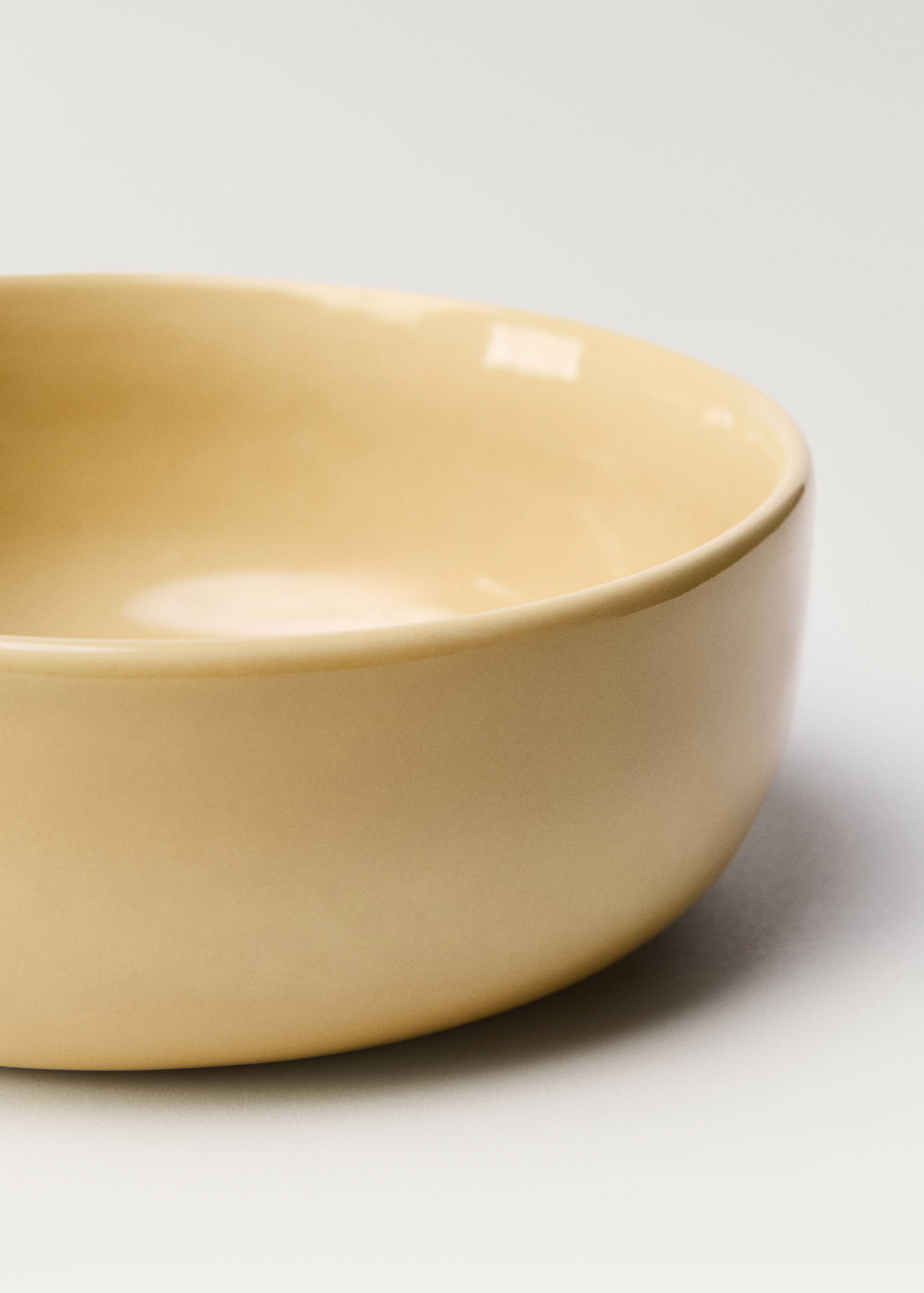 Μεσαίο μπολ από ημιπορσελάνη με μονόχρωμο σχέδιο - Λεπτομέρεια του προϊόντος 2