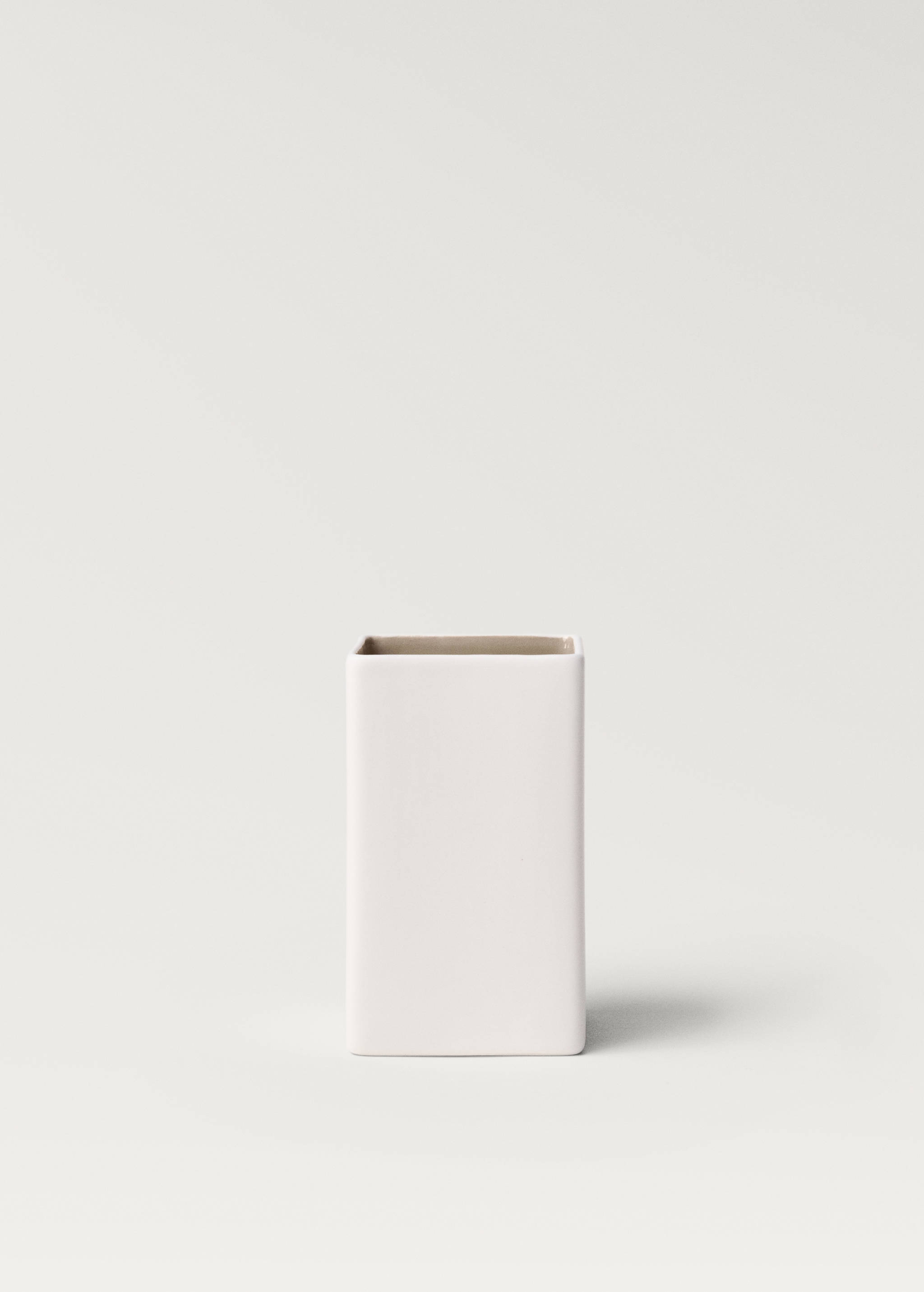 Two-tone earthenware bathroom tumbler - Article without model