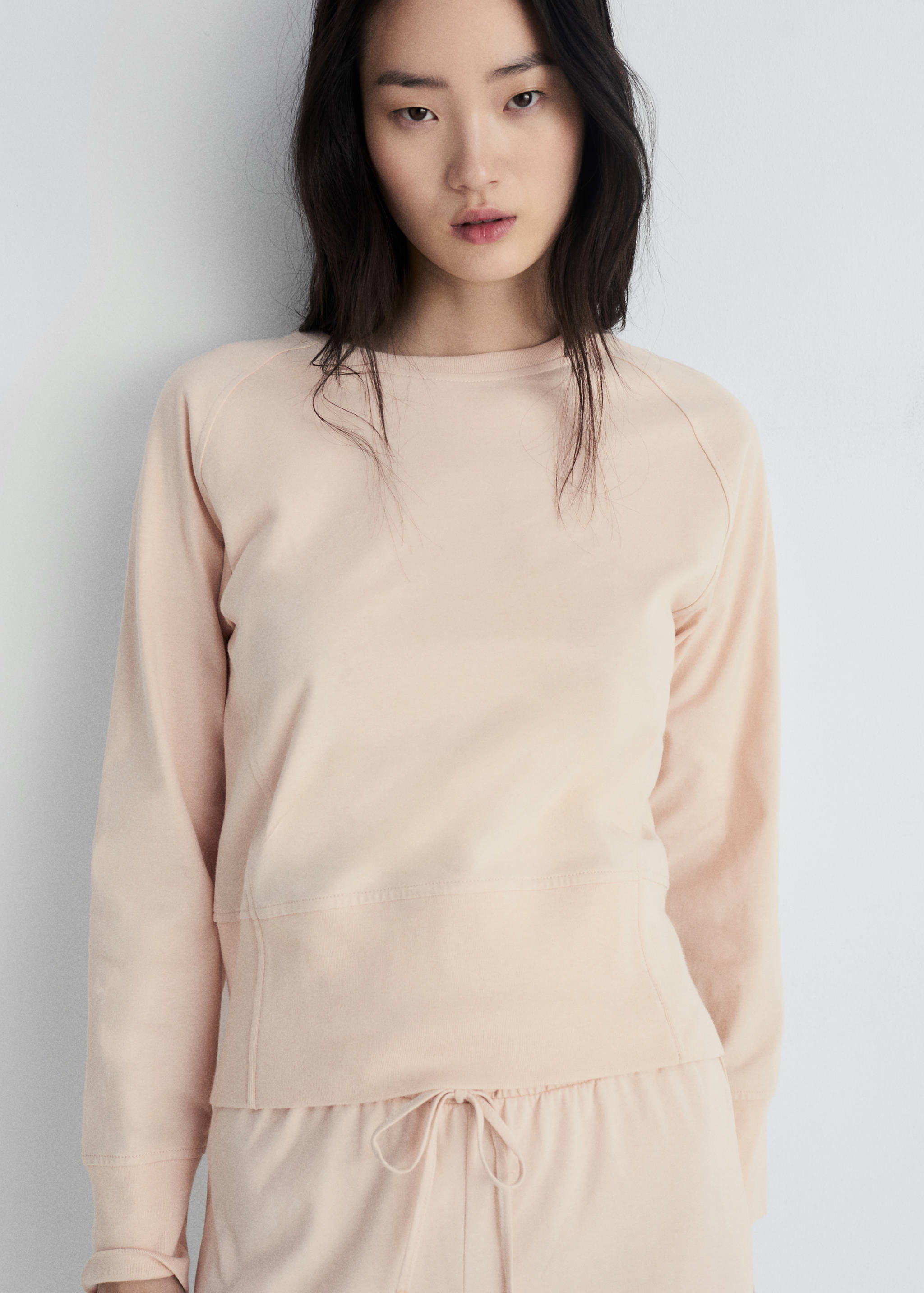 Бавовняний світшот з м'якою обробкою - Загальний план