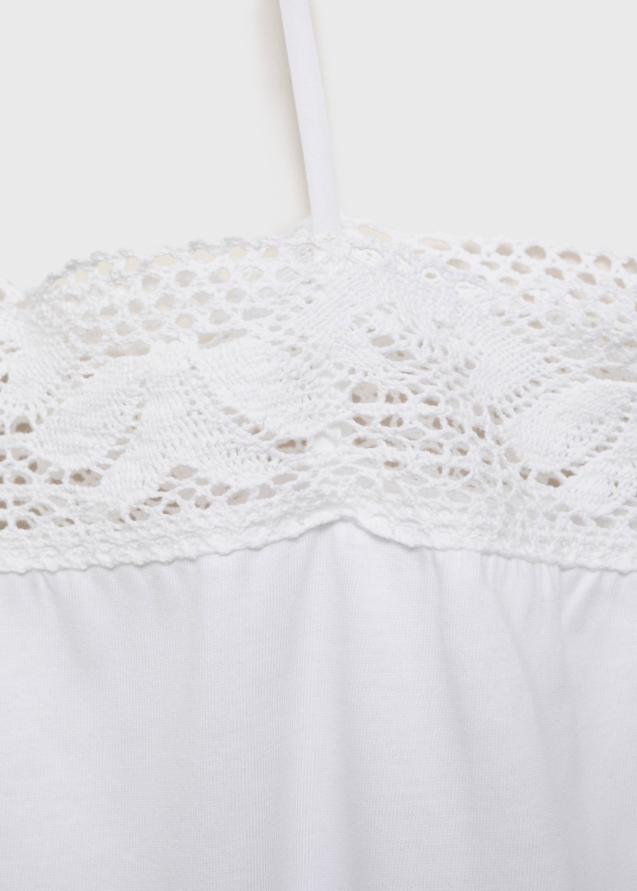 Cotton top with lace detail - Details of the article 8
