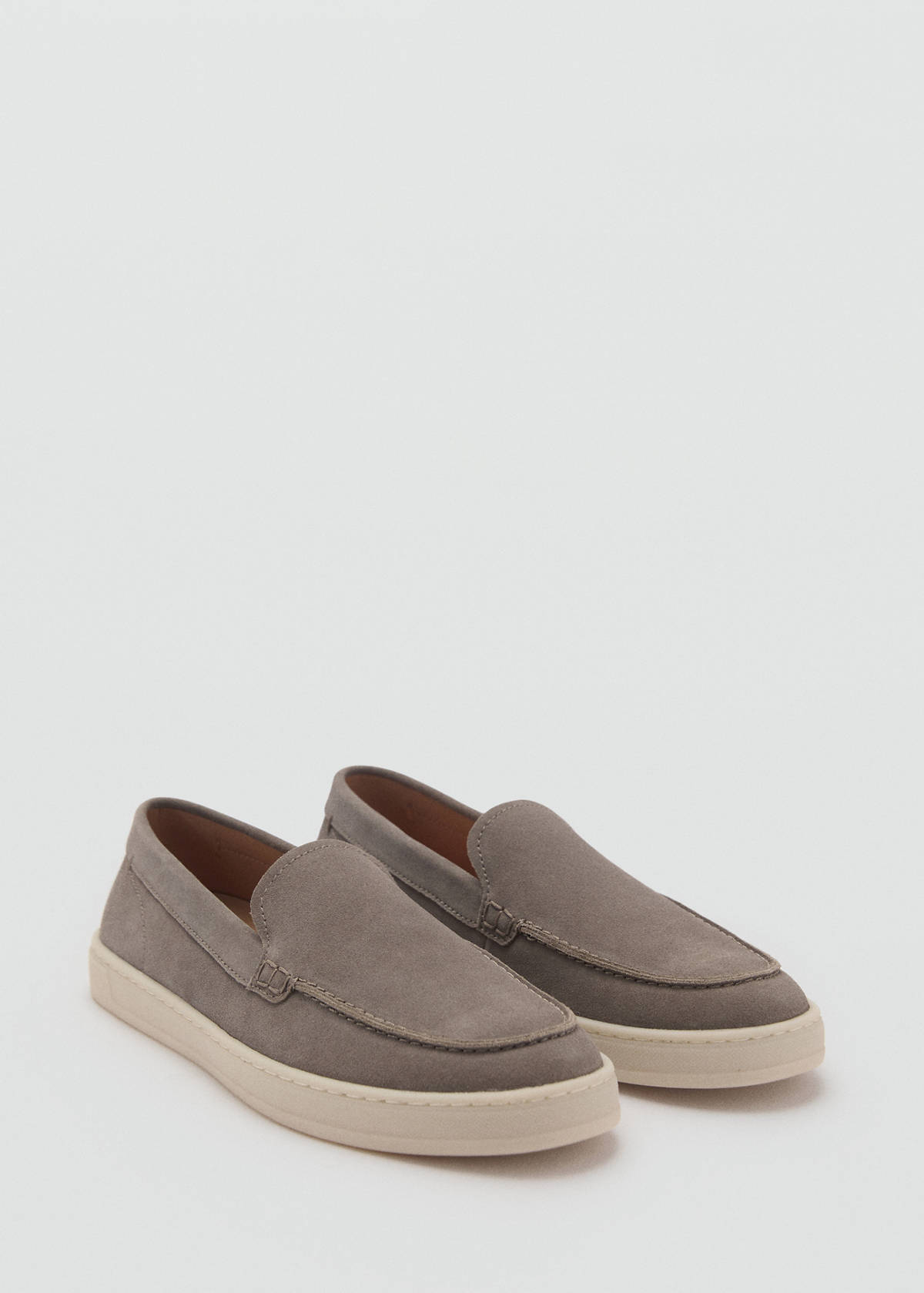 Split leather shoes — Grey