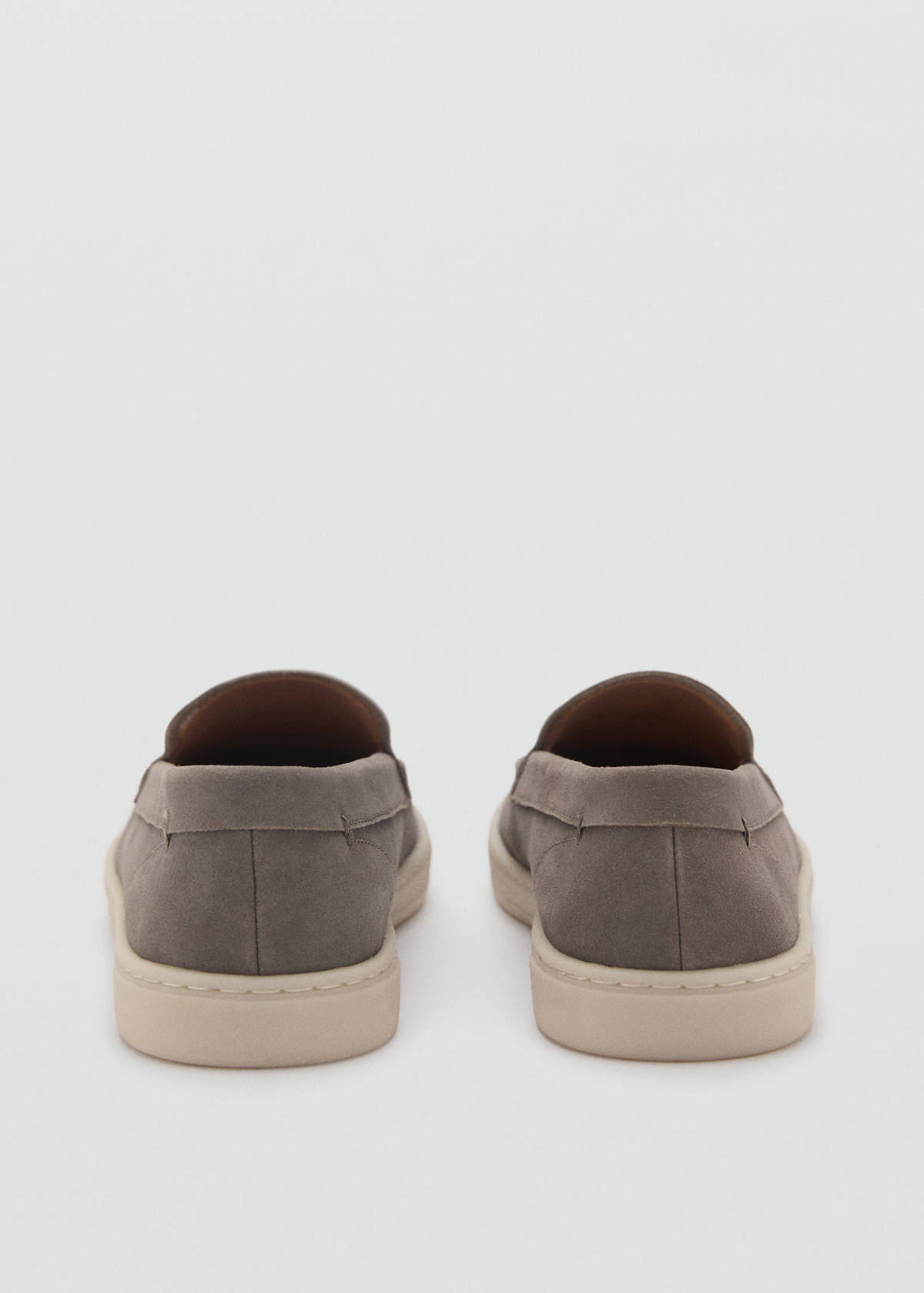 Split leather shoes — Grey