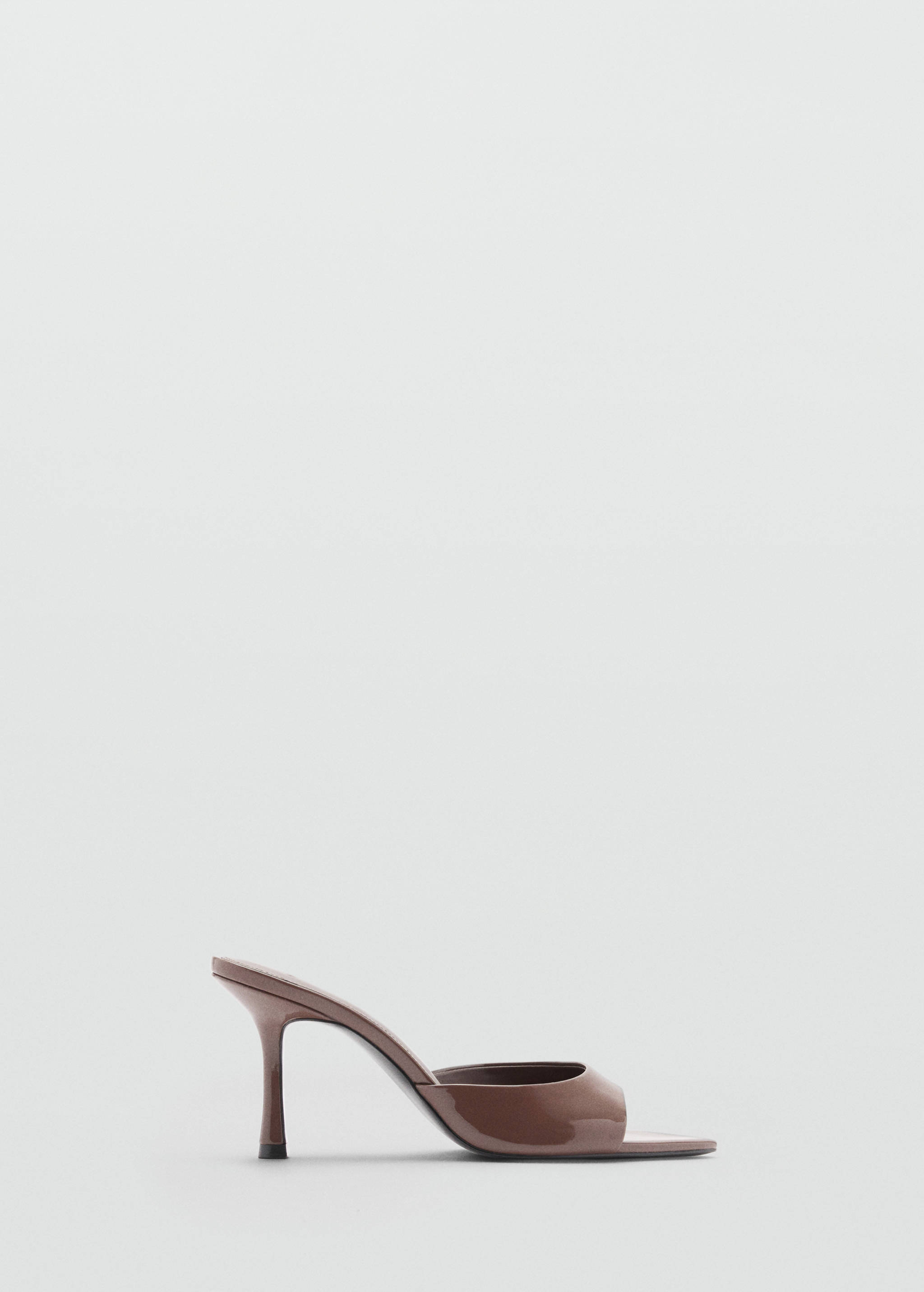 Patent leather effect heeled sandal - Article without model