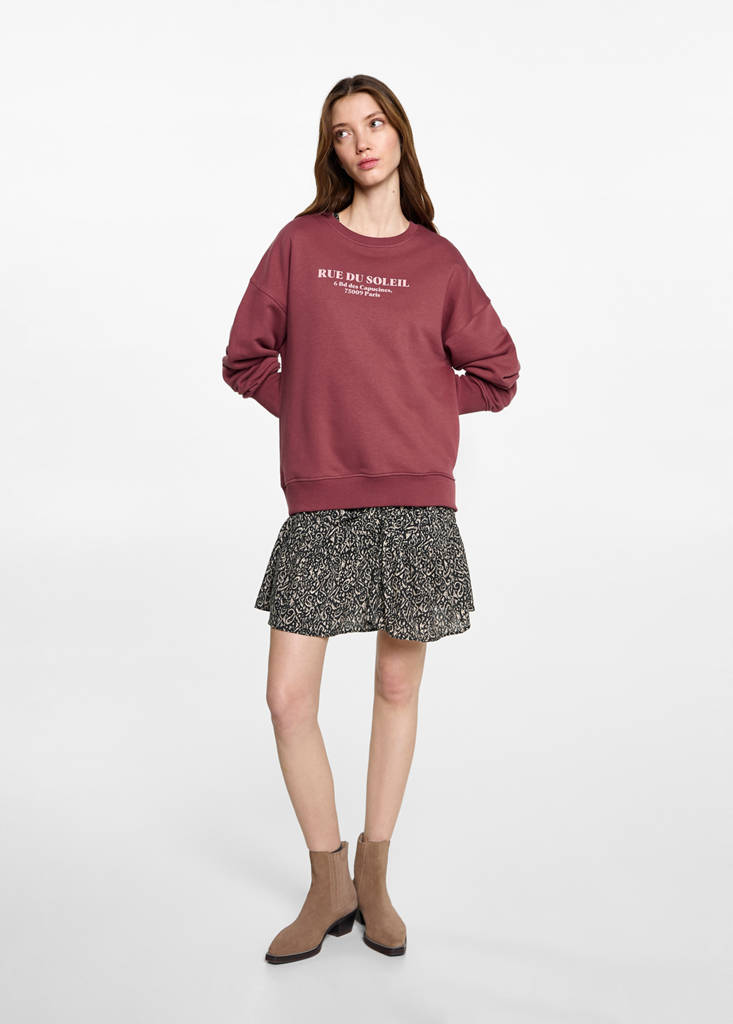 Message sweatshirt — Maroon